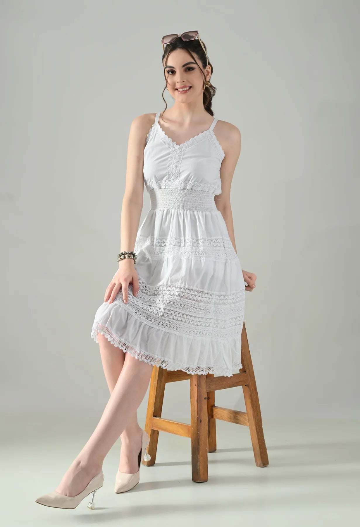 Lace Meadow Cotton Dress