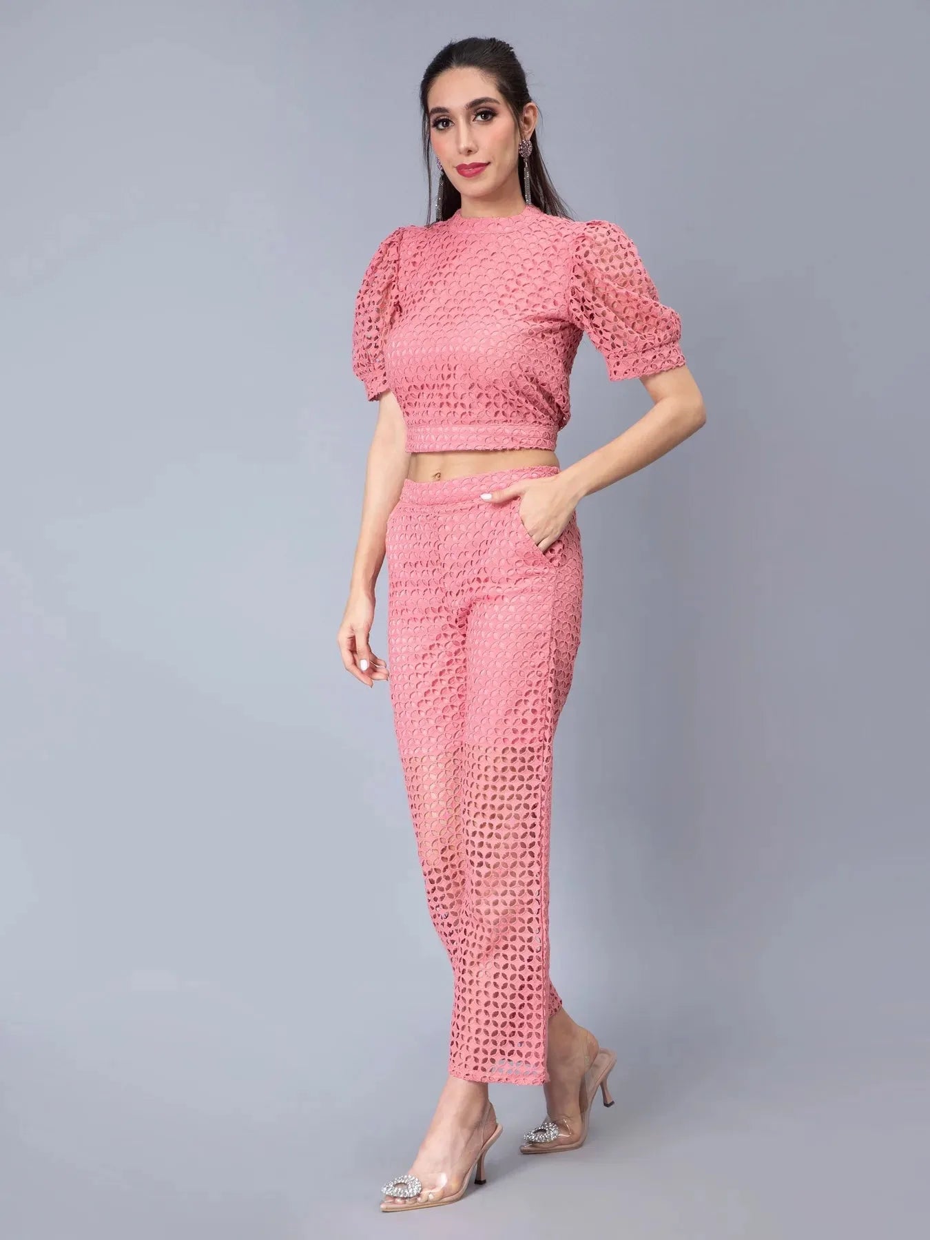 Schiffli Two-Piece Set