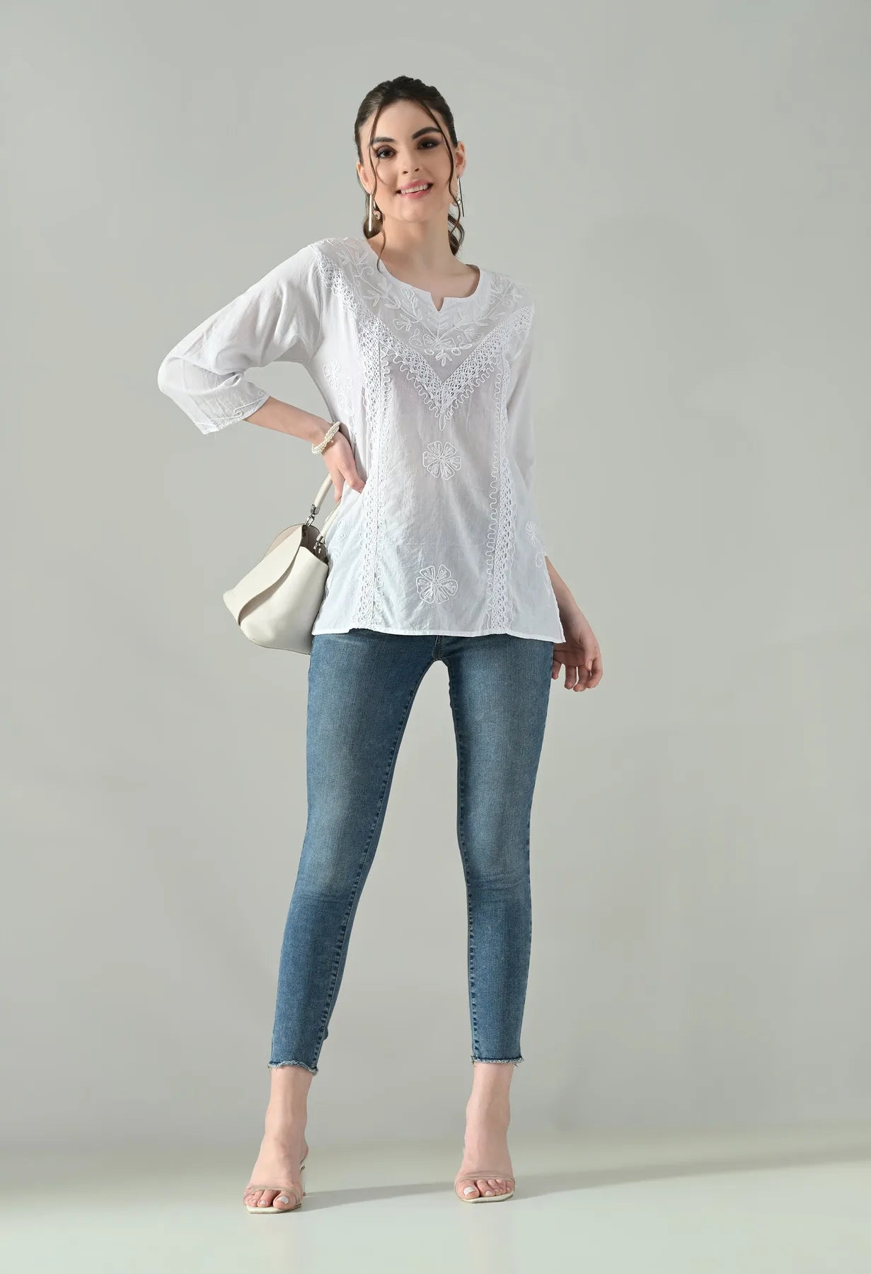 Sweetheart Bloom Embroidered Top