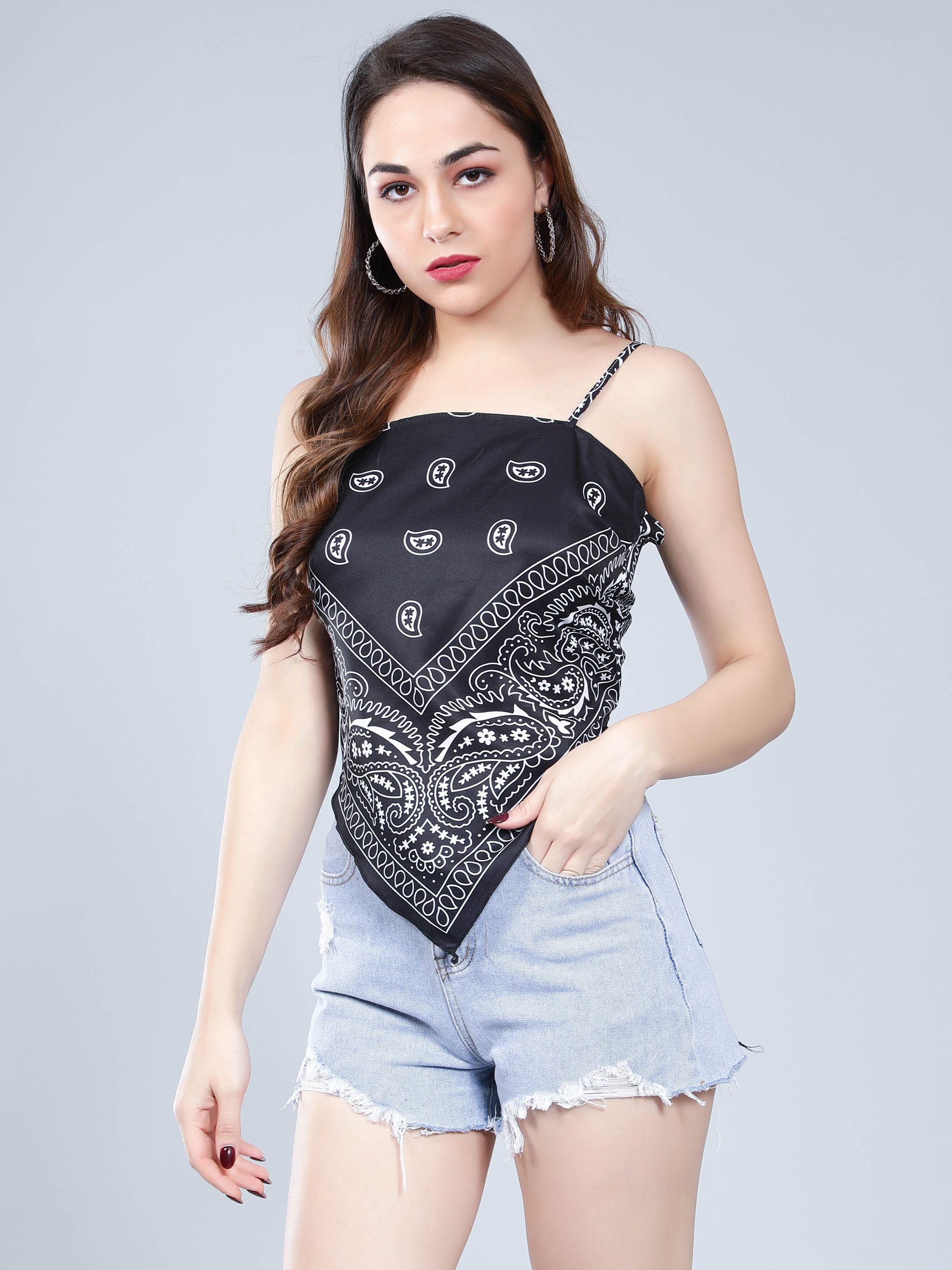 Backless Scarf Top