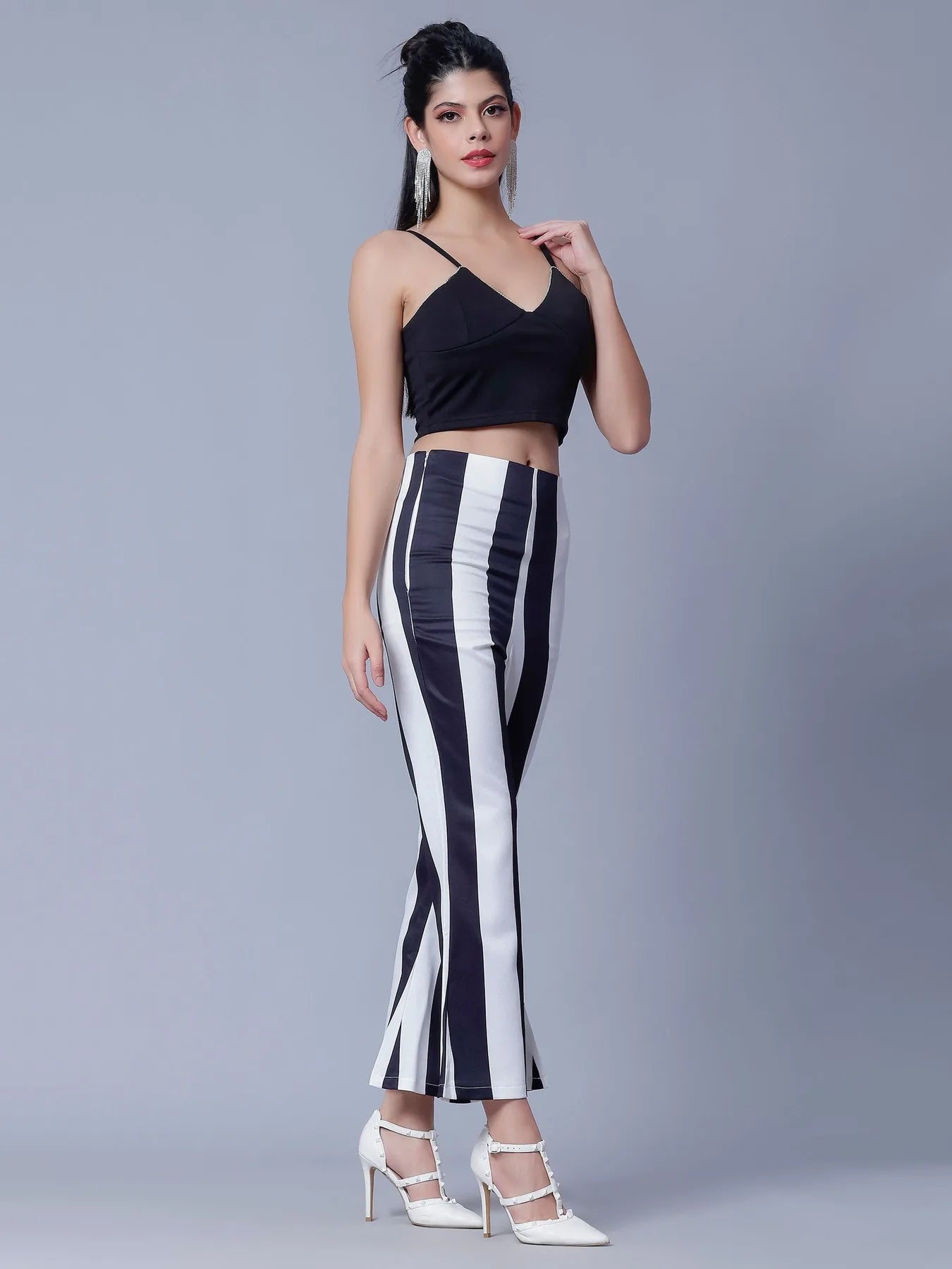 Strappy Rhinestone Detail Two Piece Set