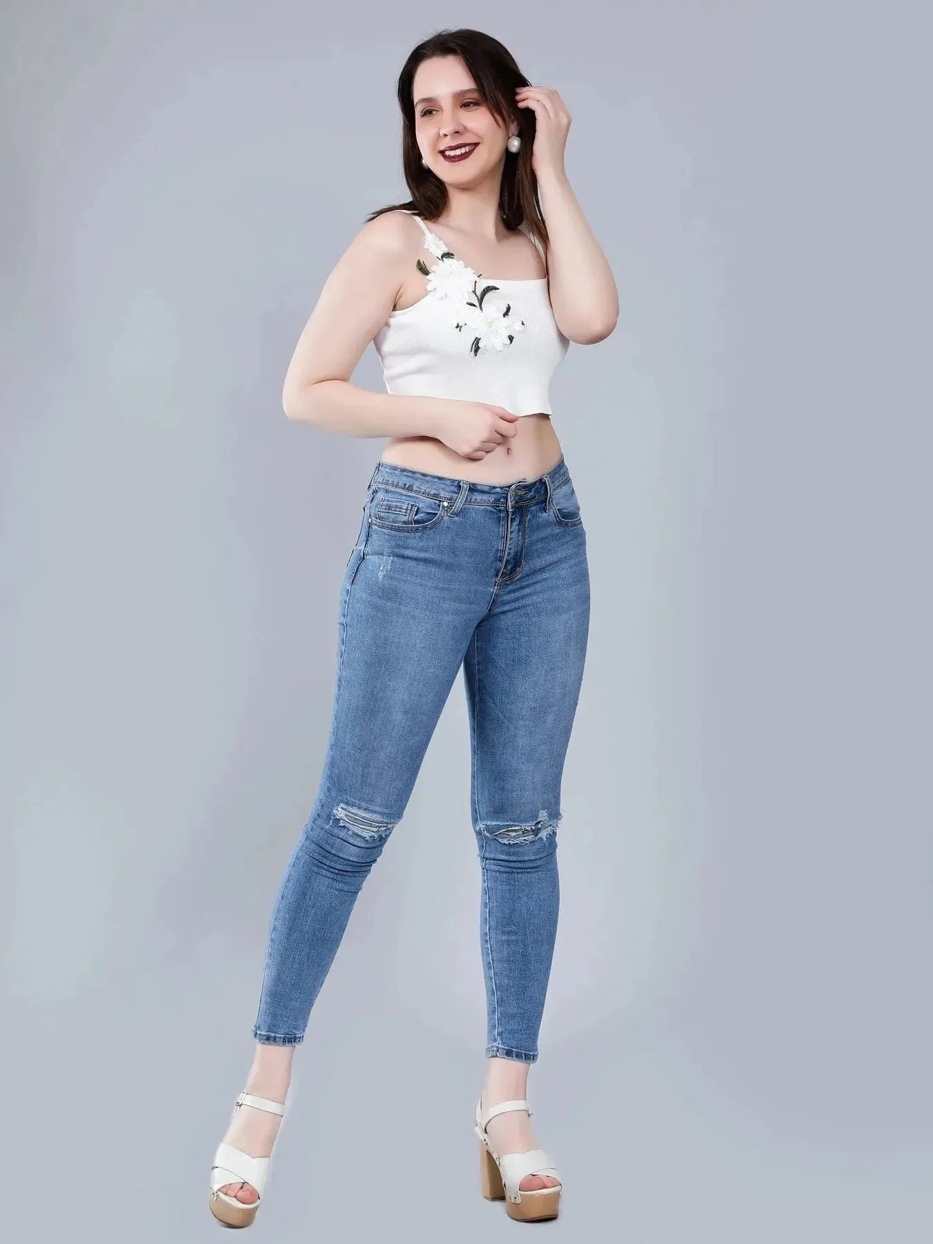 Floral Appliques Cami Top