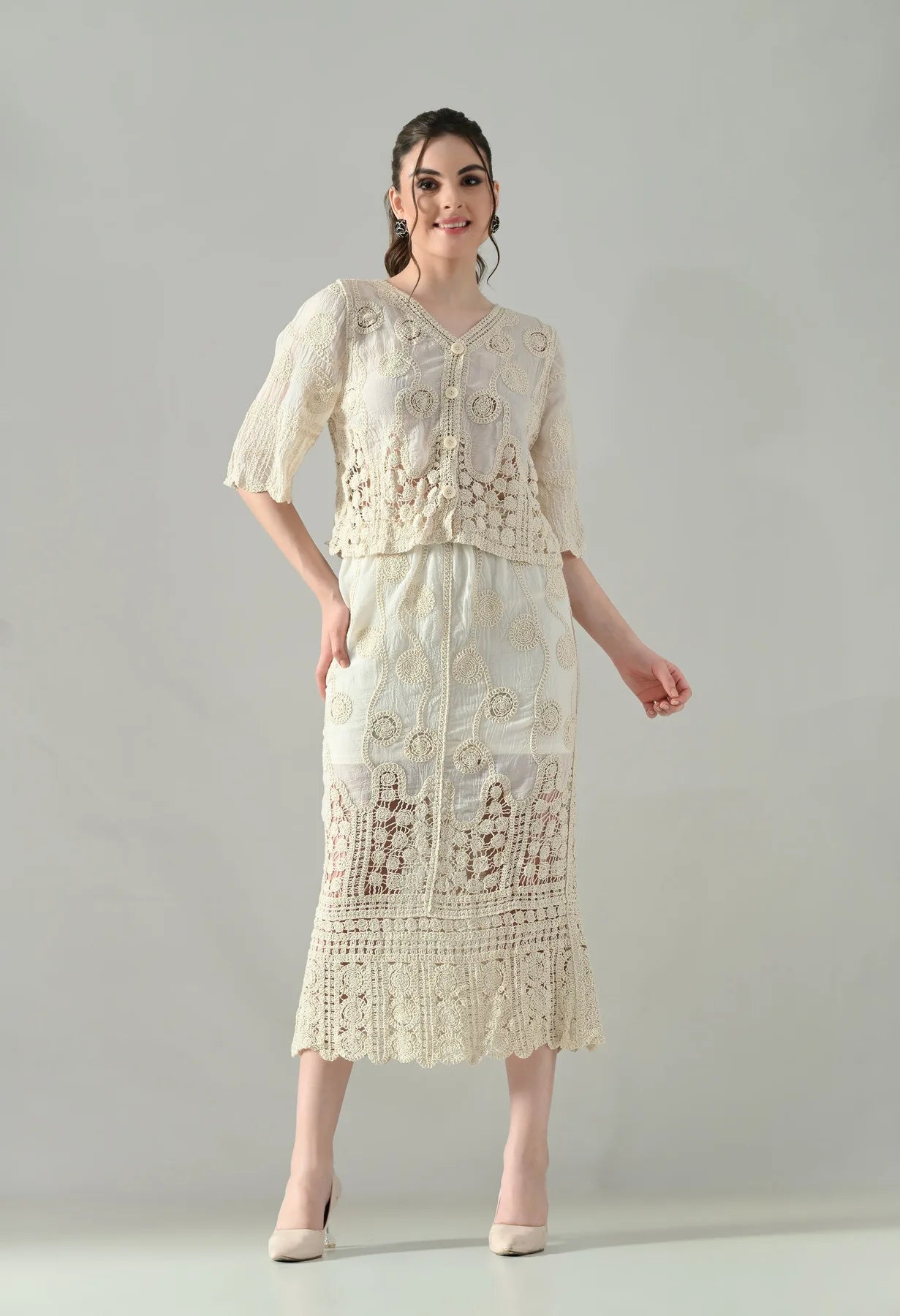 Crochet Charm Two-Piece Set