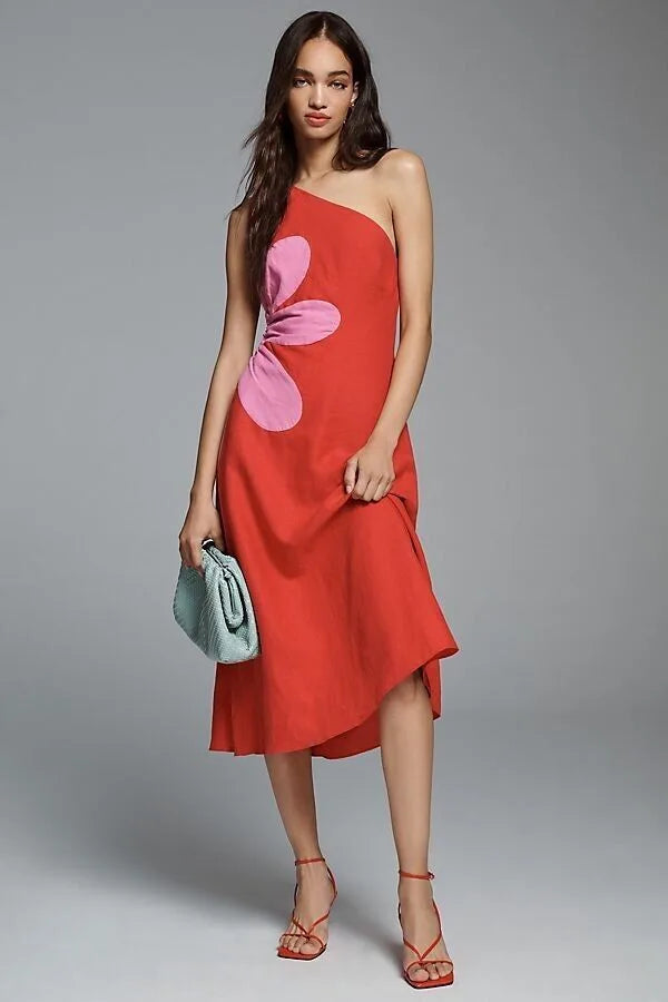 One-Shoulder Cut-Out Dress