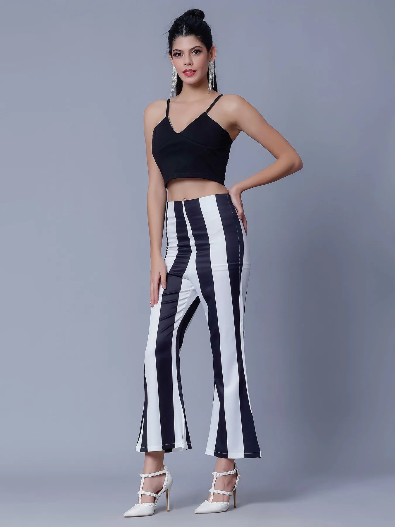 Strappy Rhinestone Detail Two Piece Set