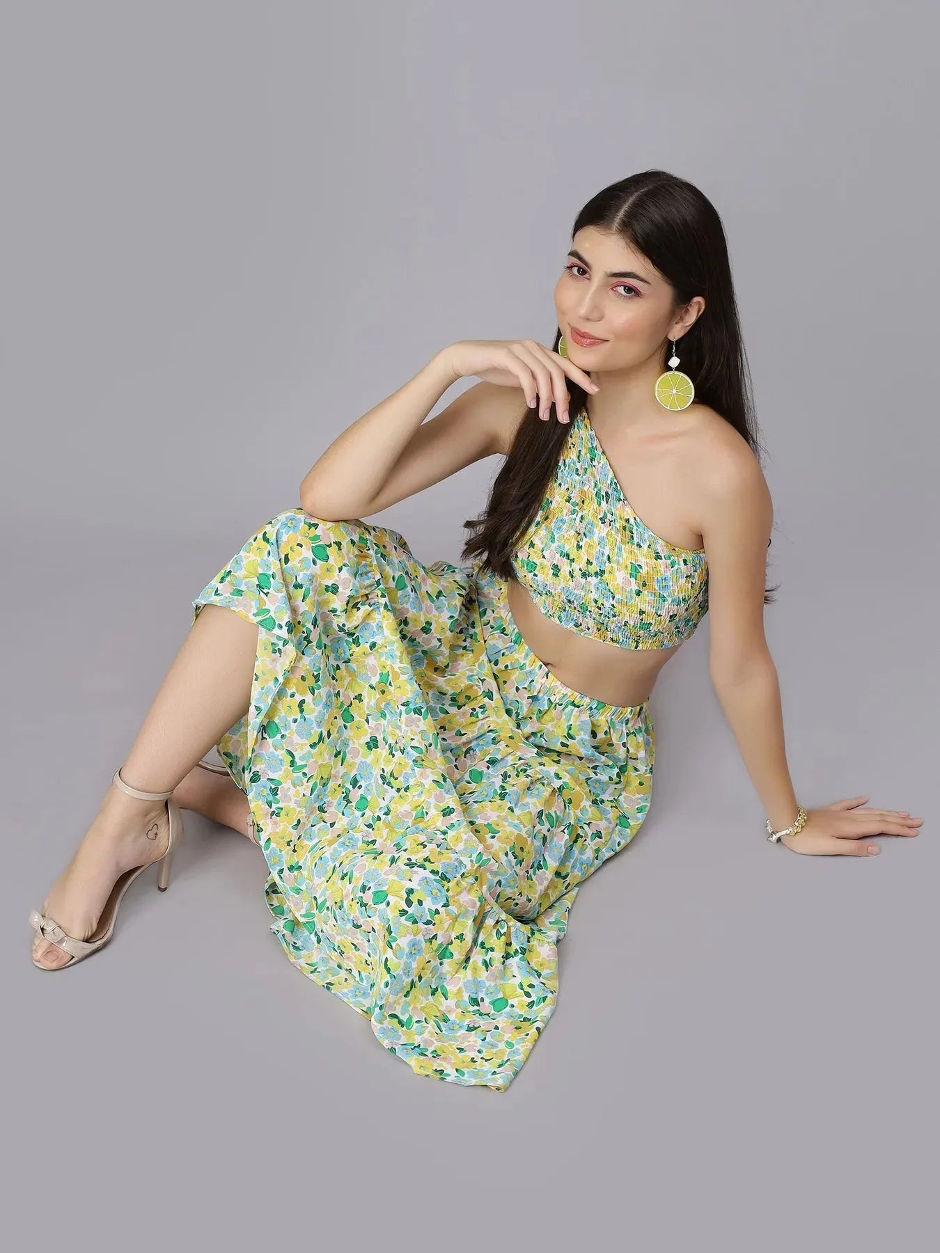 Spring Floral Two Piece Set