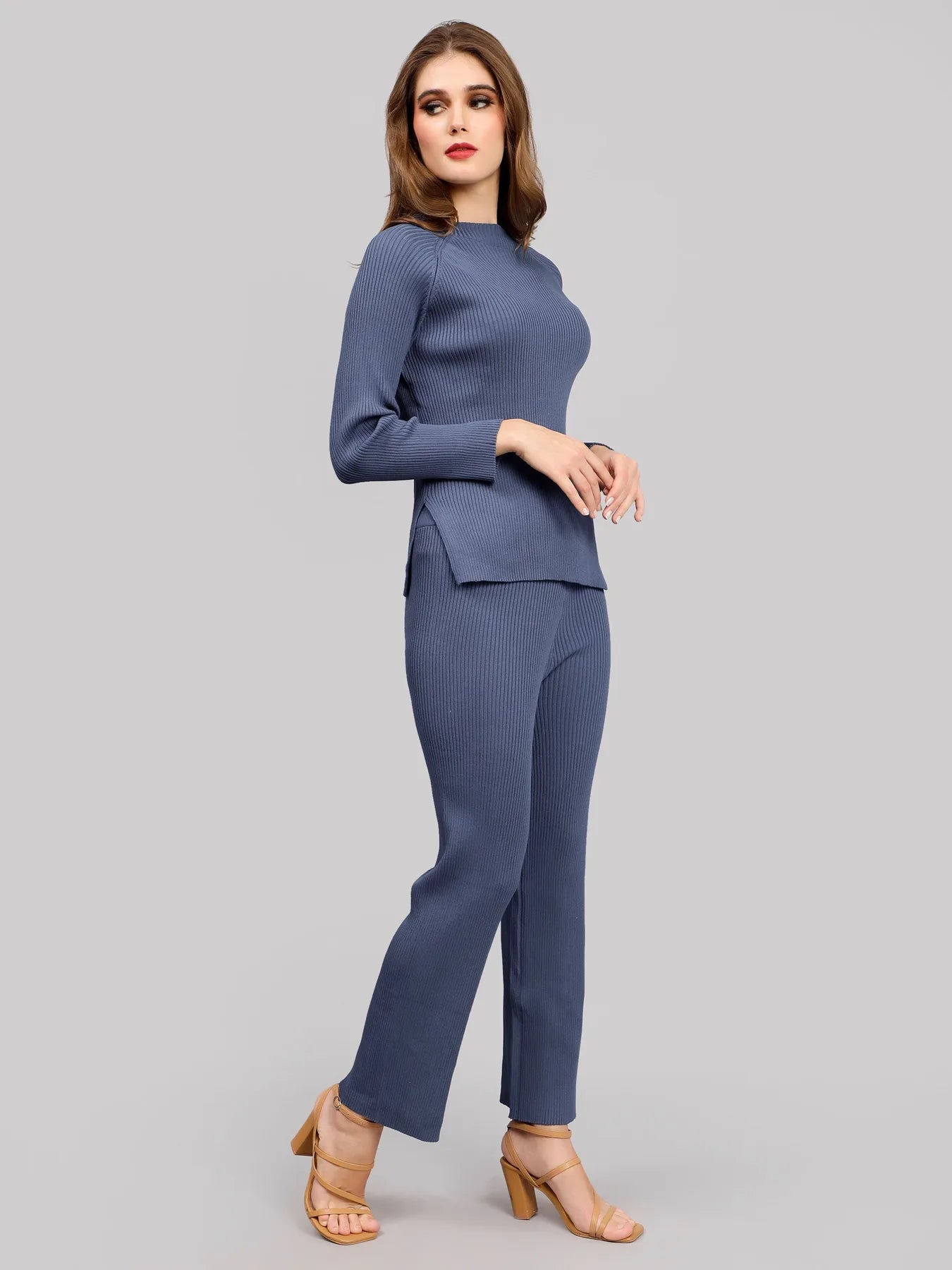 Casual Knitted Two Piece Set