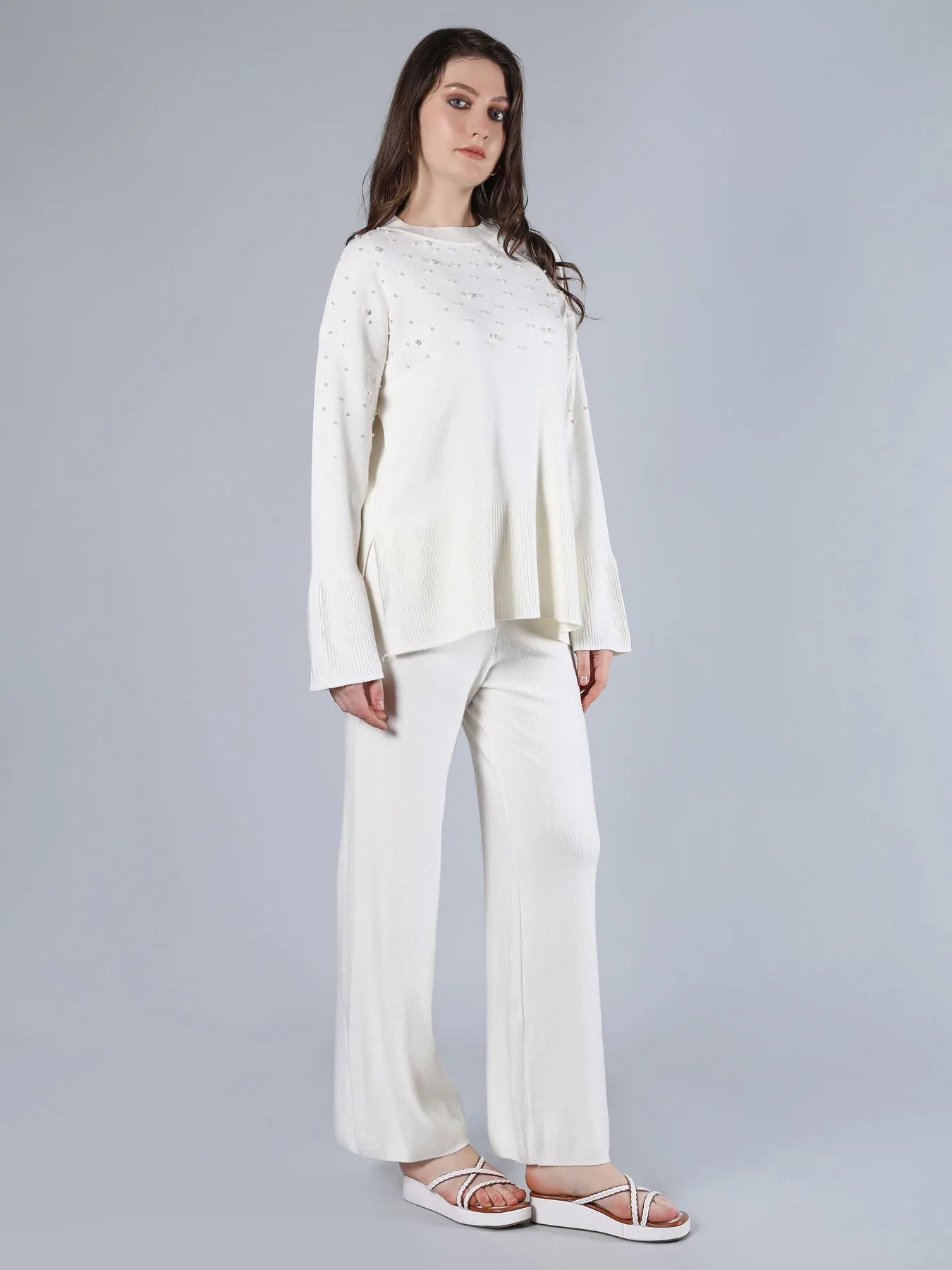 Pearl Detailed Two-Piece Set