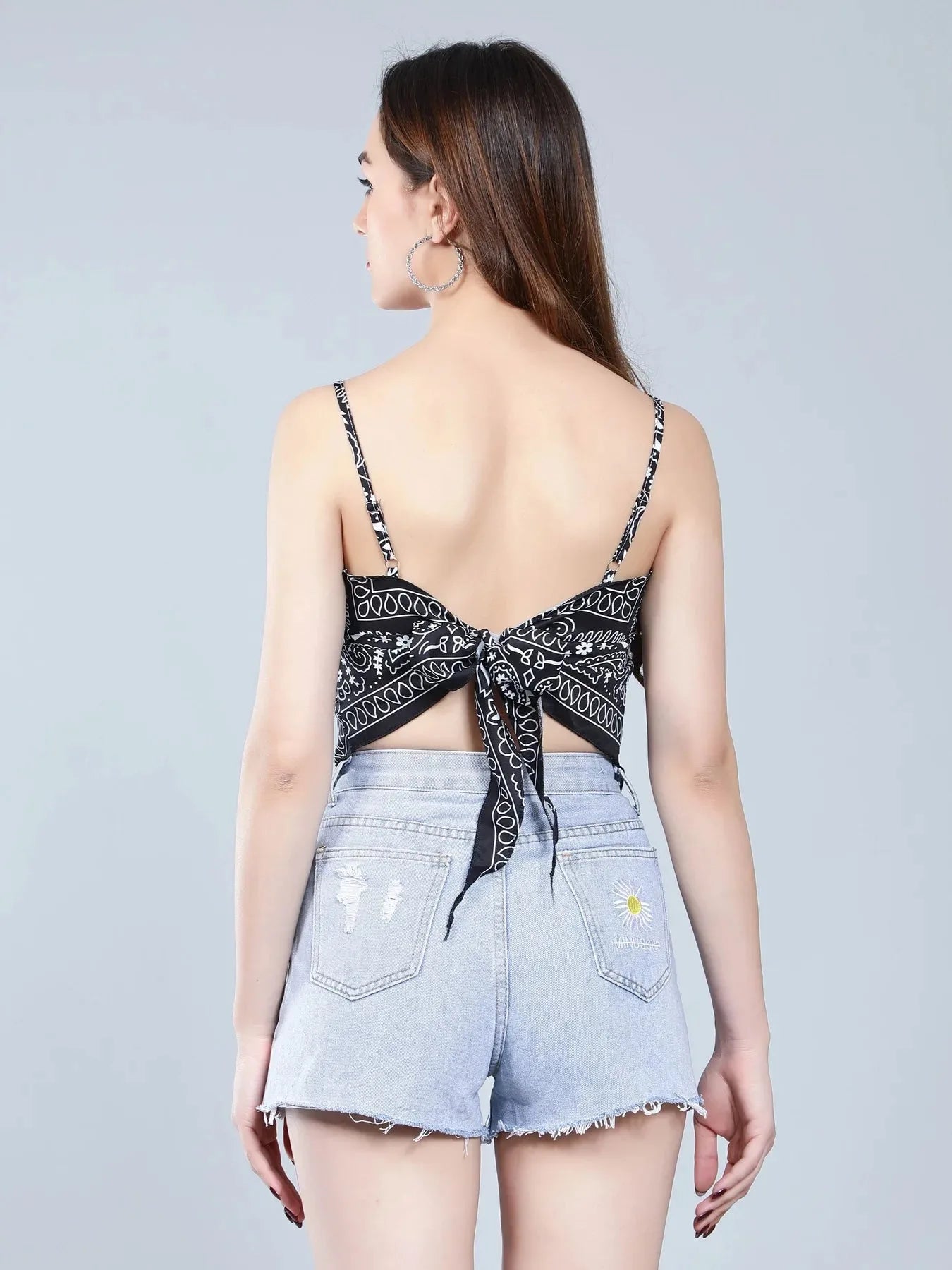 Backless Scarf Top