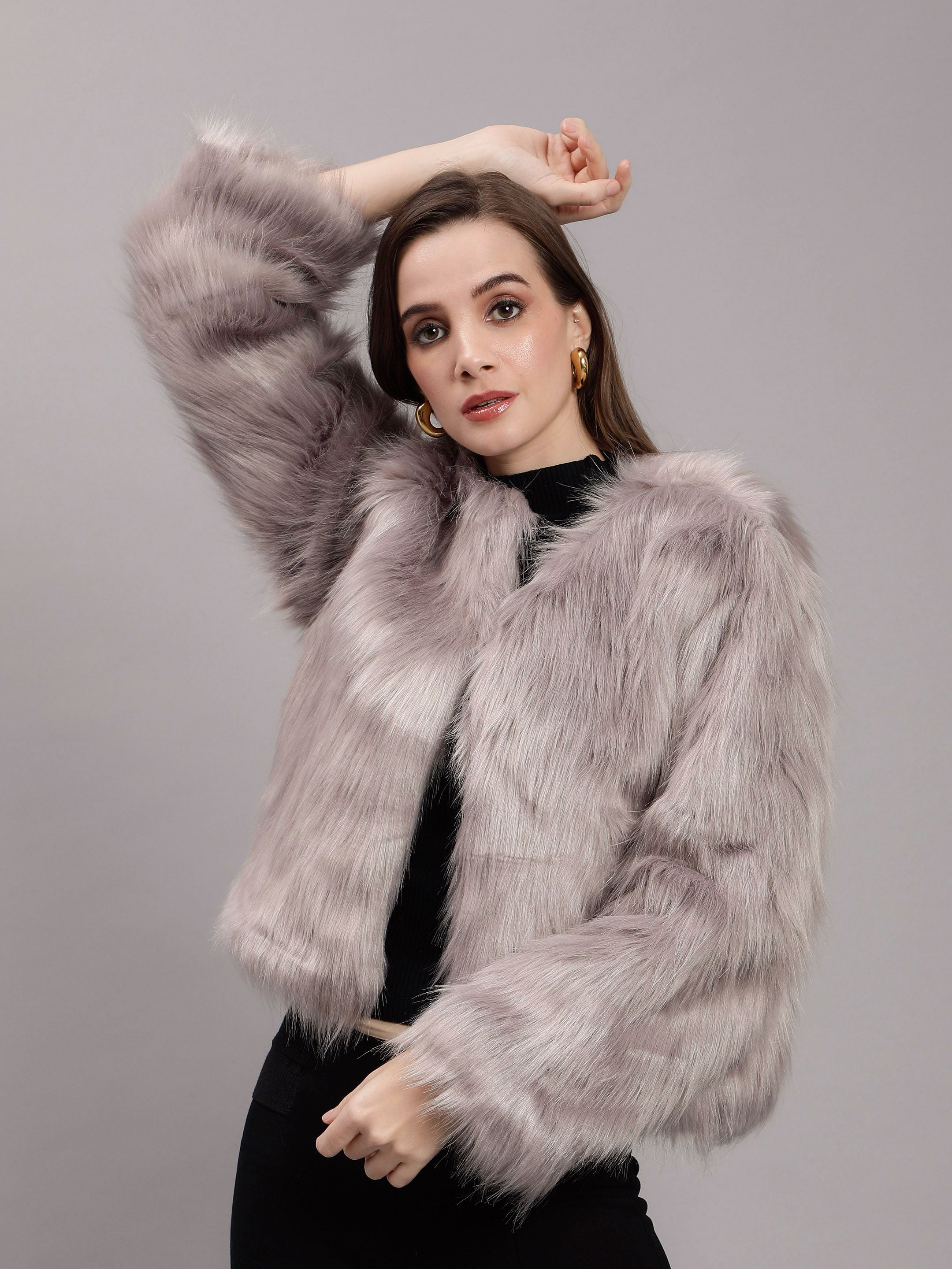 Luxurious Faux Fur Coat