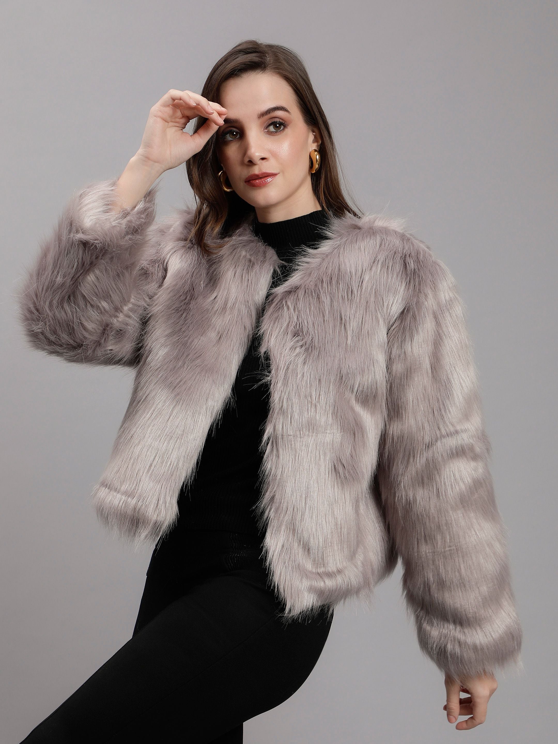 Luxurious Faux Fur Coat