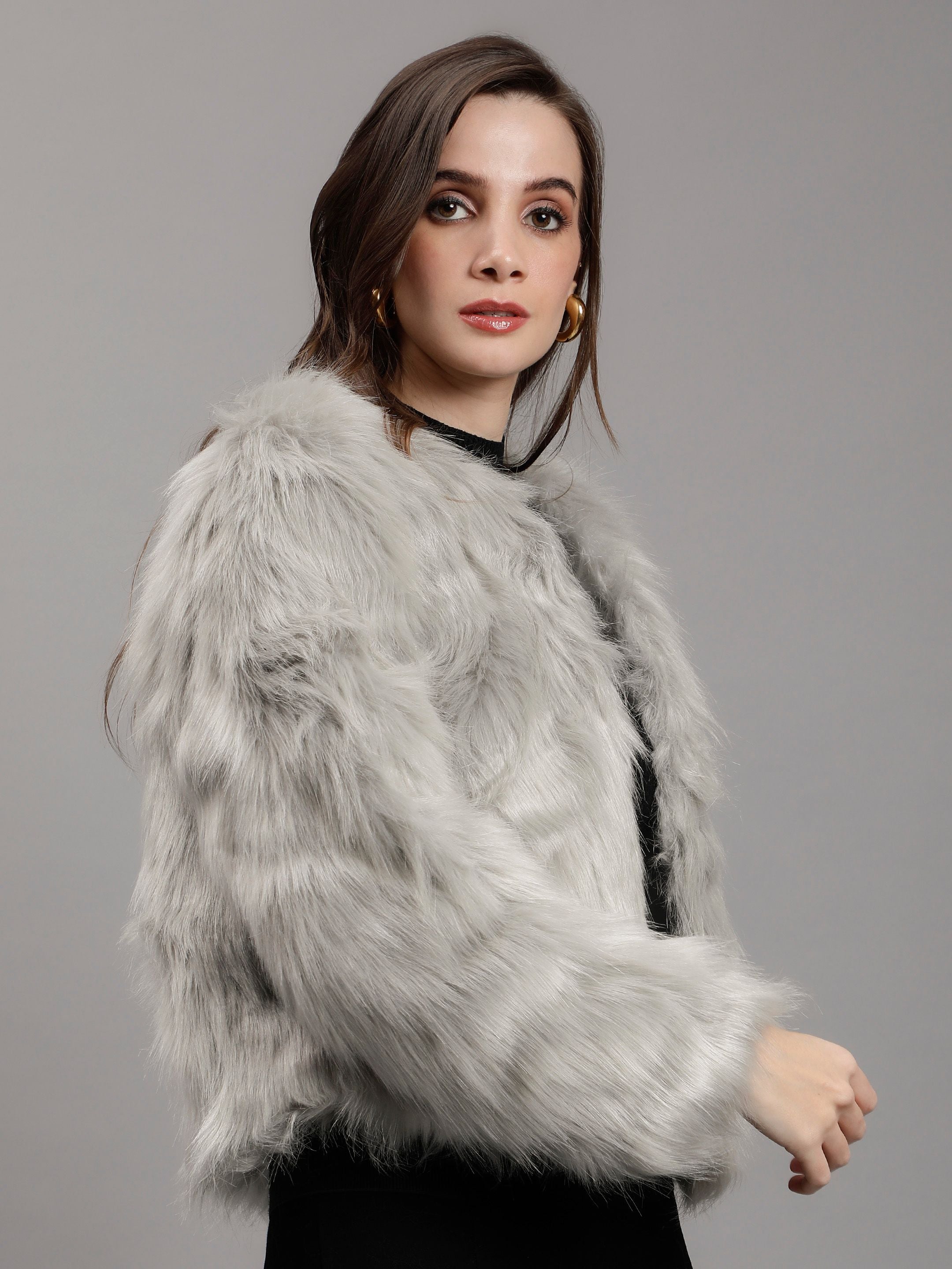 Luxurious Faux Fur Coat