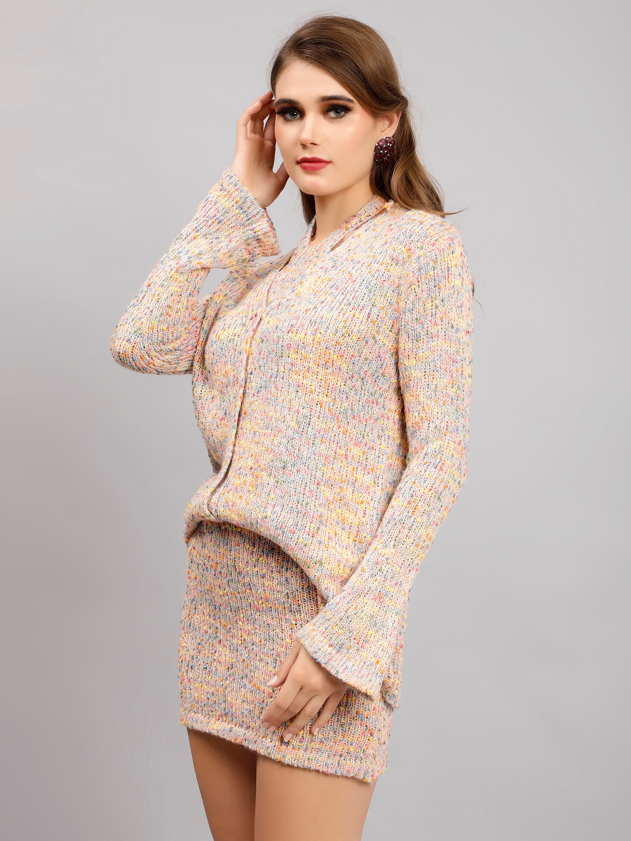 Stylish Knitted Three-Piece Set