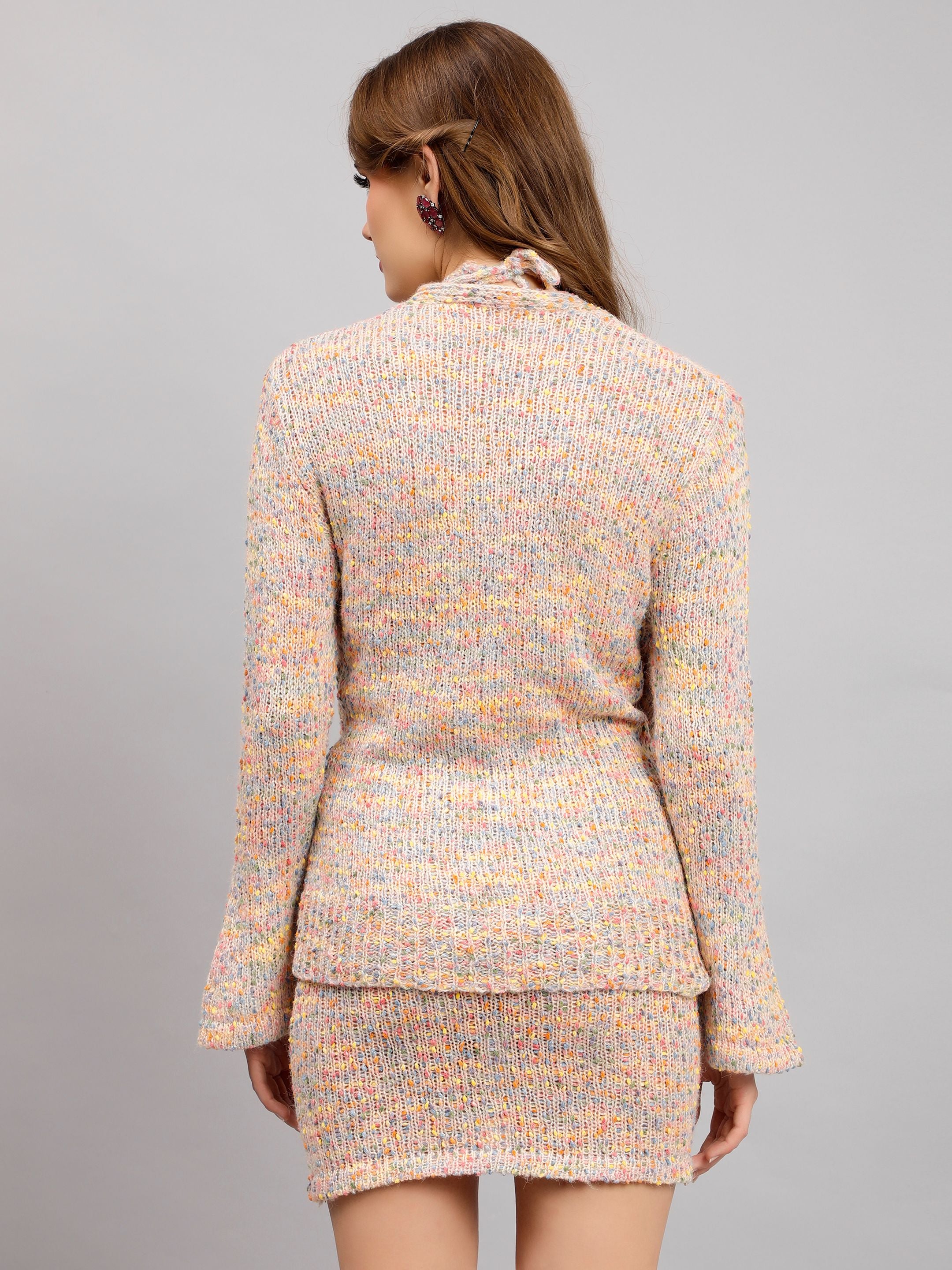 Stylish Knitted Three-Piece Set