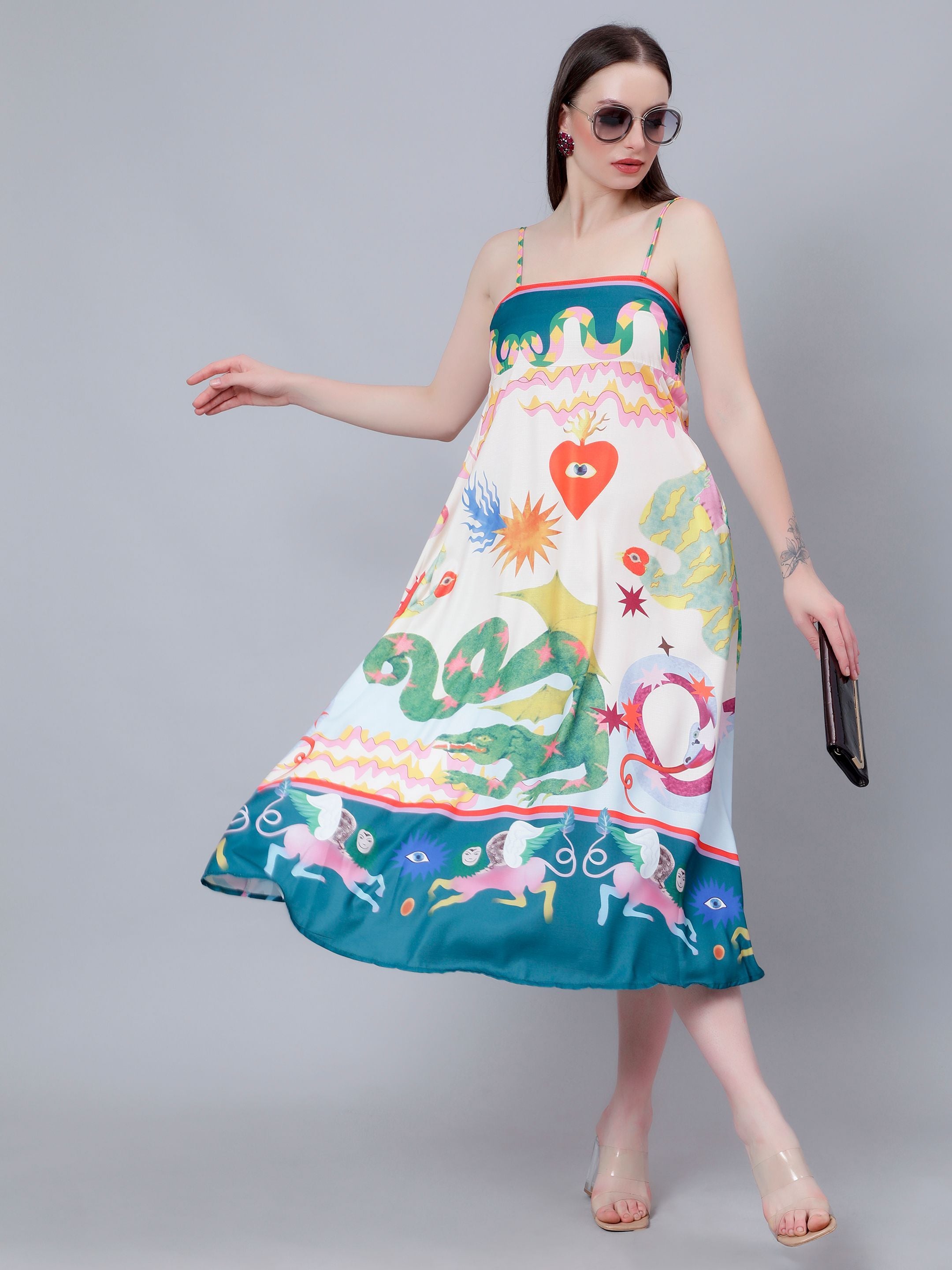 Mystic Animal Printed Sundress