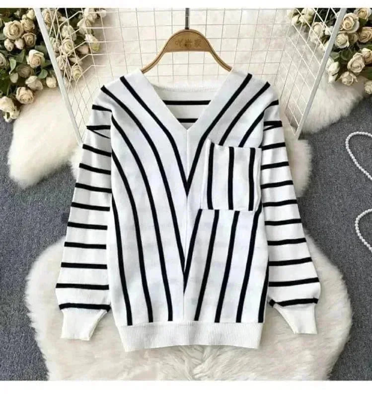 Striped Knitted Pullover
