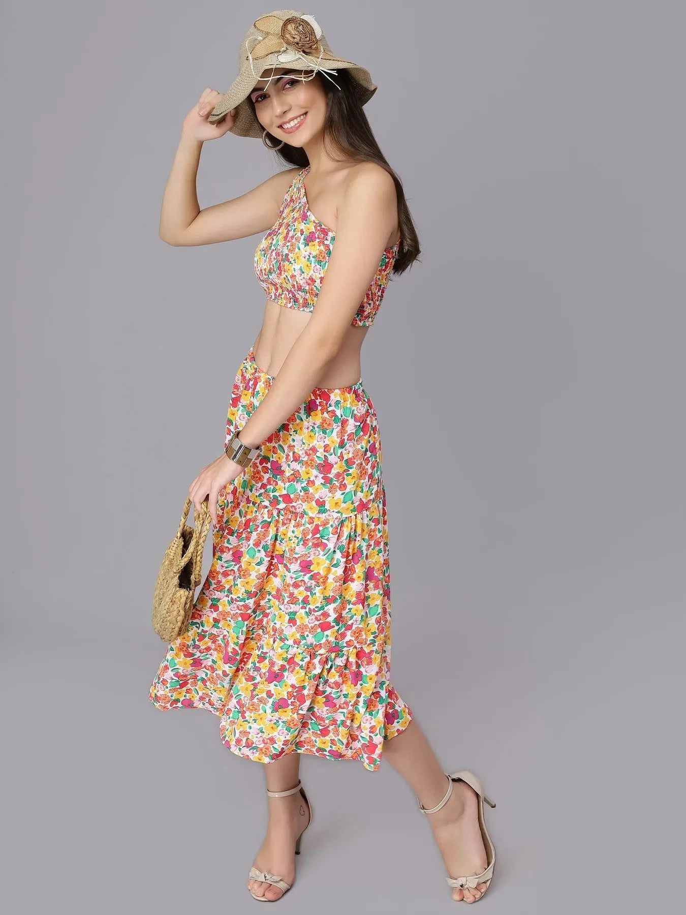 Spring Floral Two Piece Set