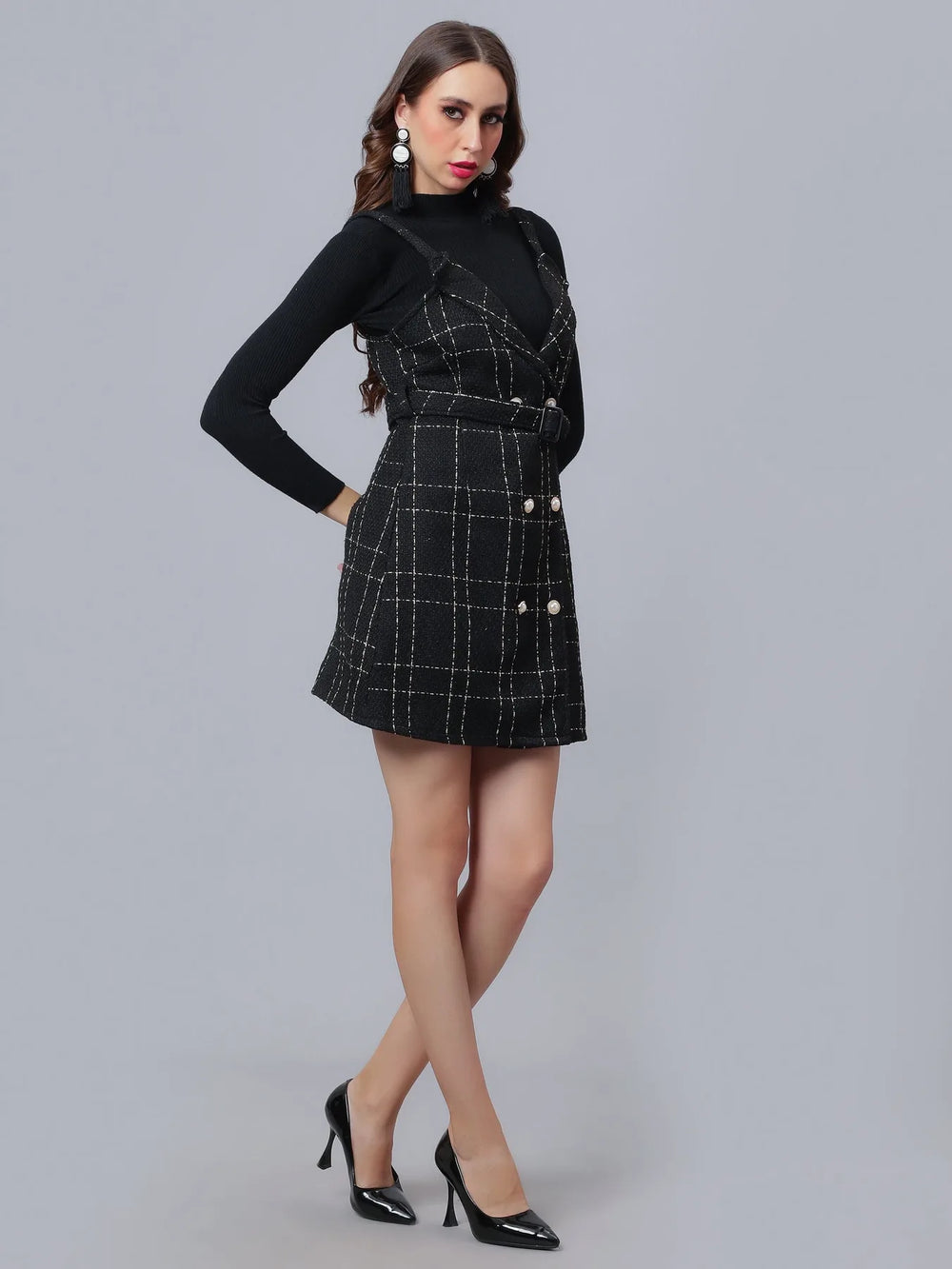 Button Accent Dress