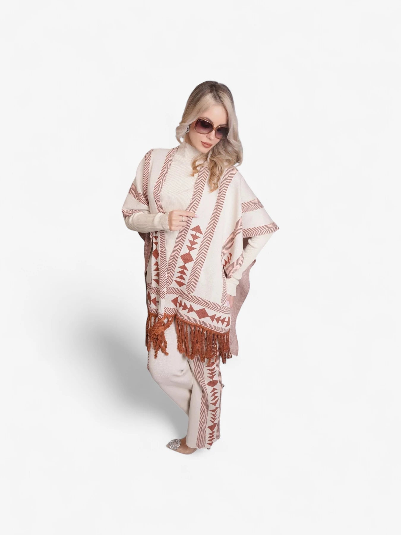 Aztec Printed Three Piece Set