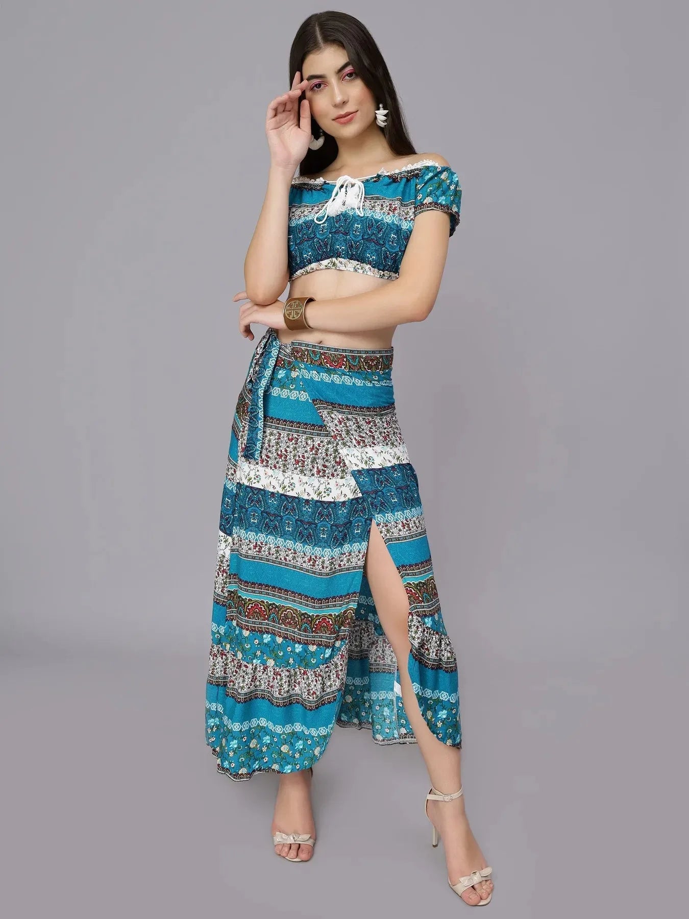 Boho Floral Two Piece Set