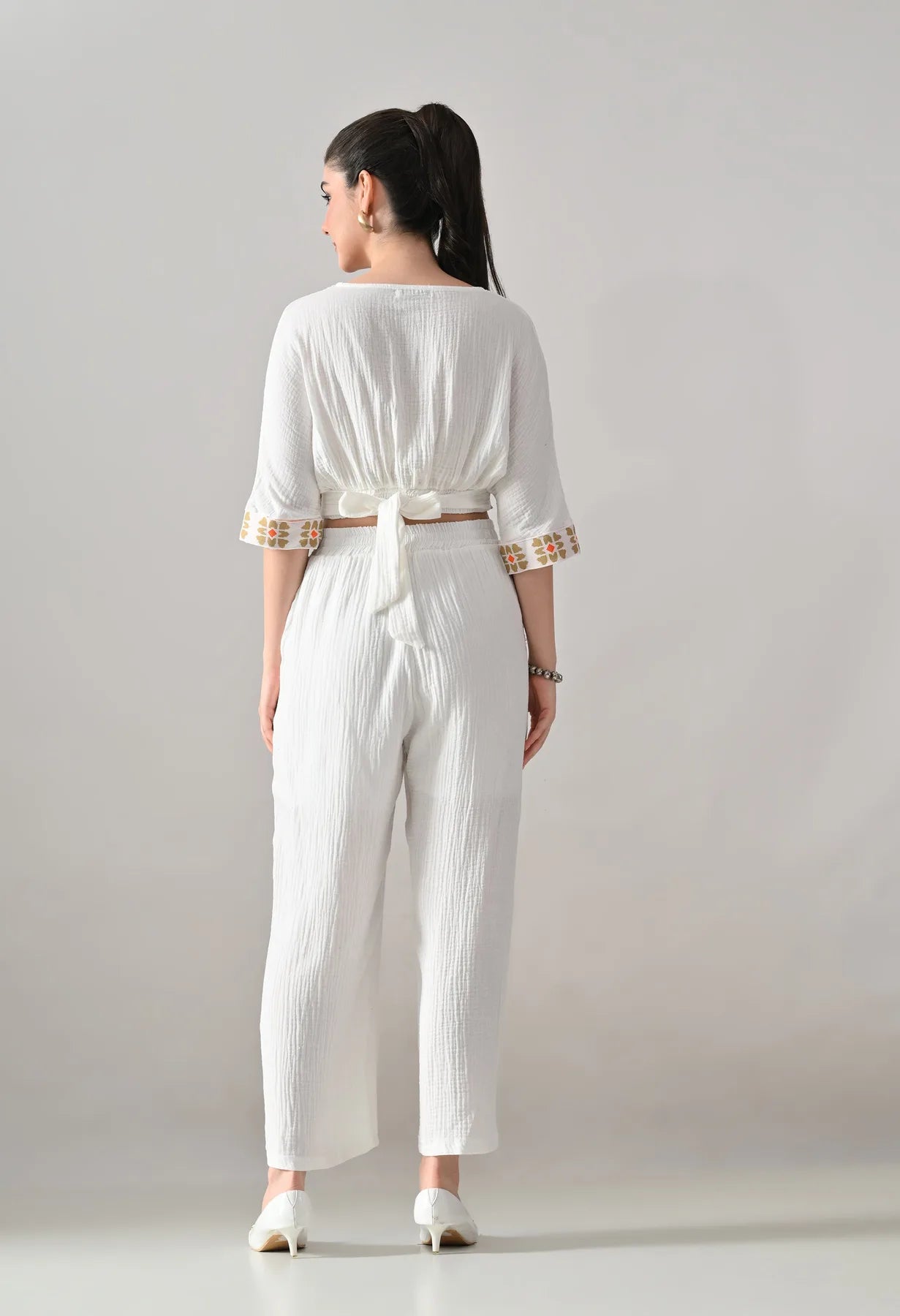 Embroidered Two-Piece Set