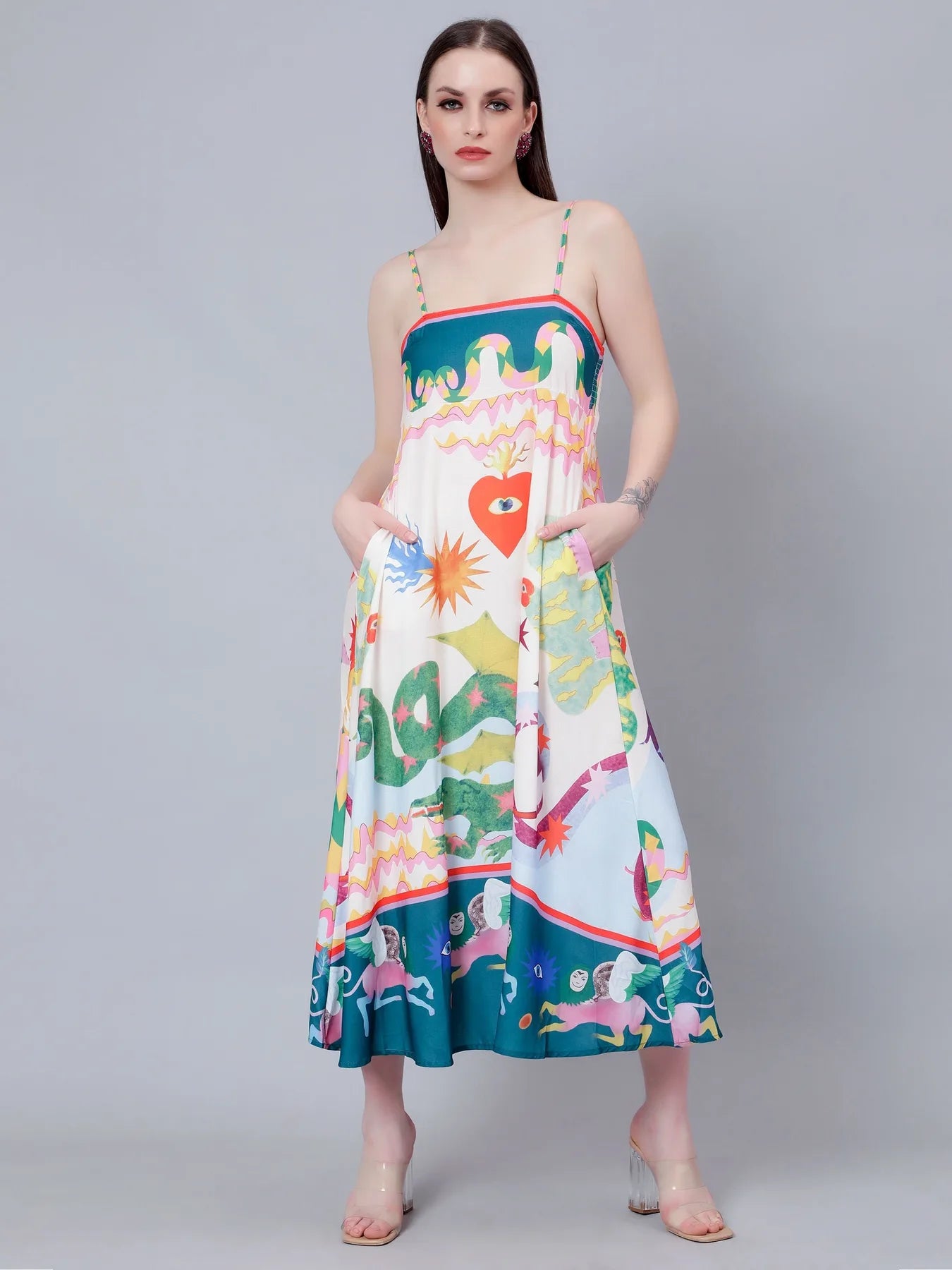 Mystic Animal Printed Sundress