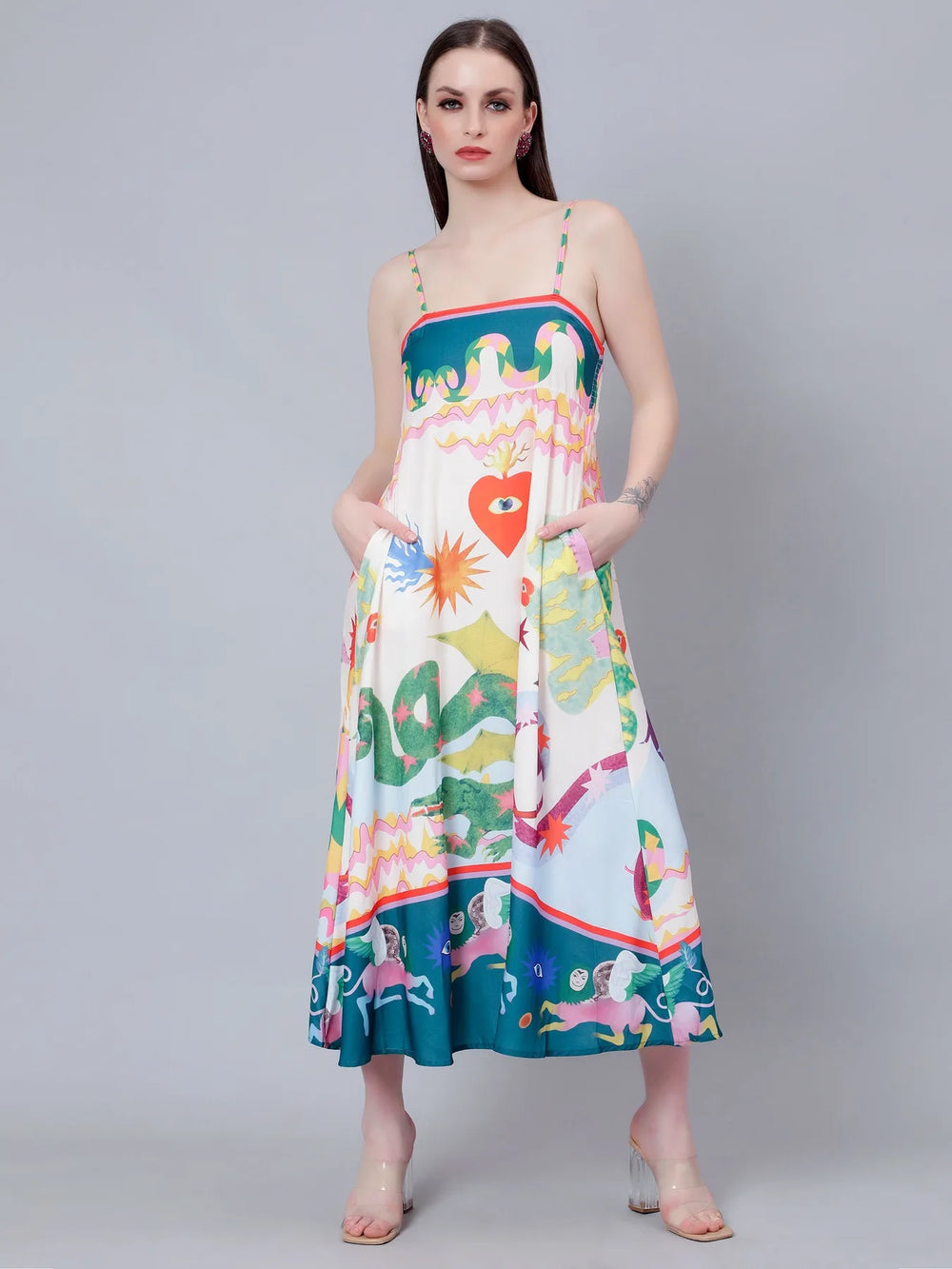 Mystic Animal Printed Sundress