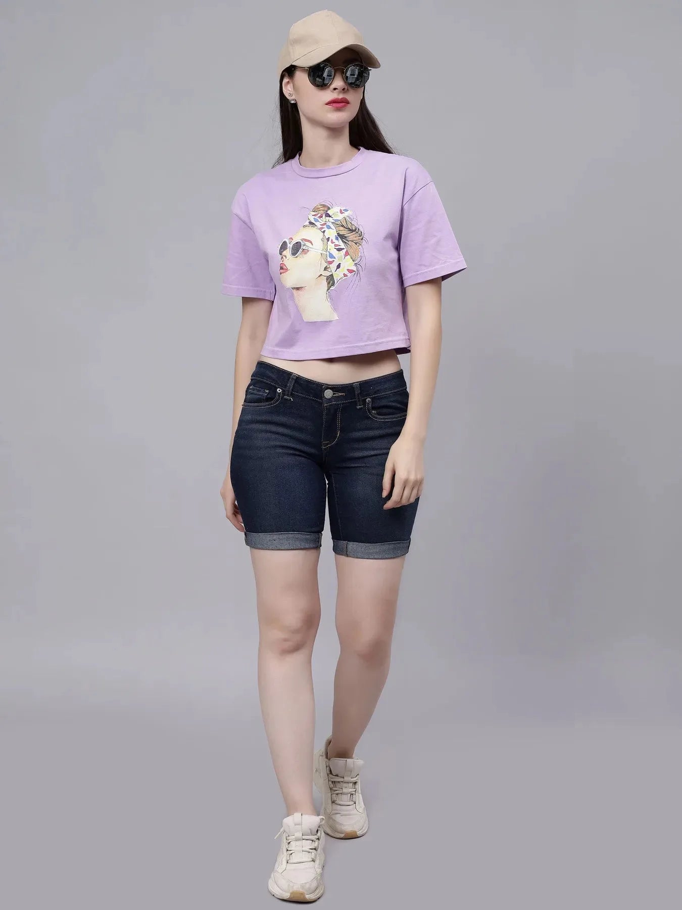 Stylish Girl Crop T-Shirt