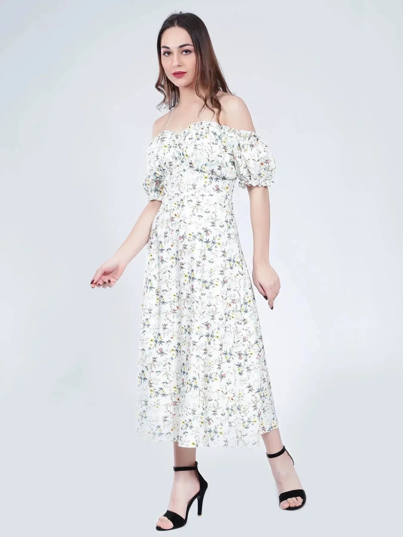 Ditsy Flower Print Dress