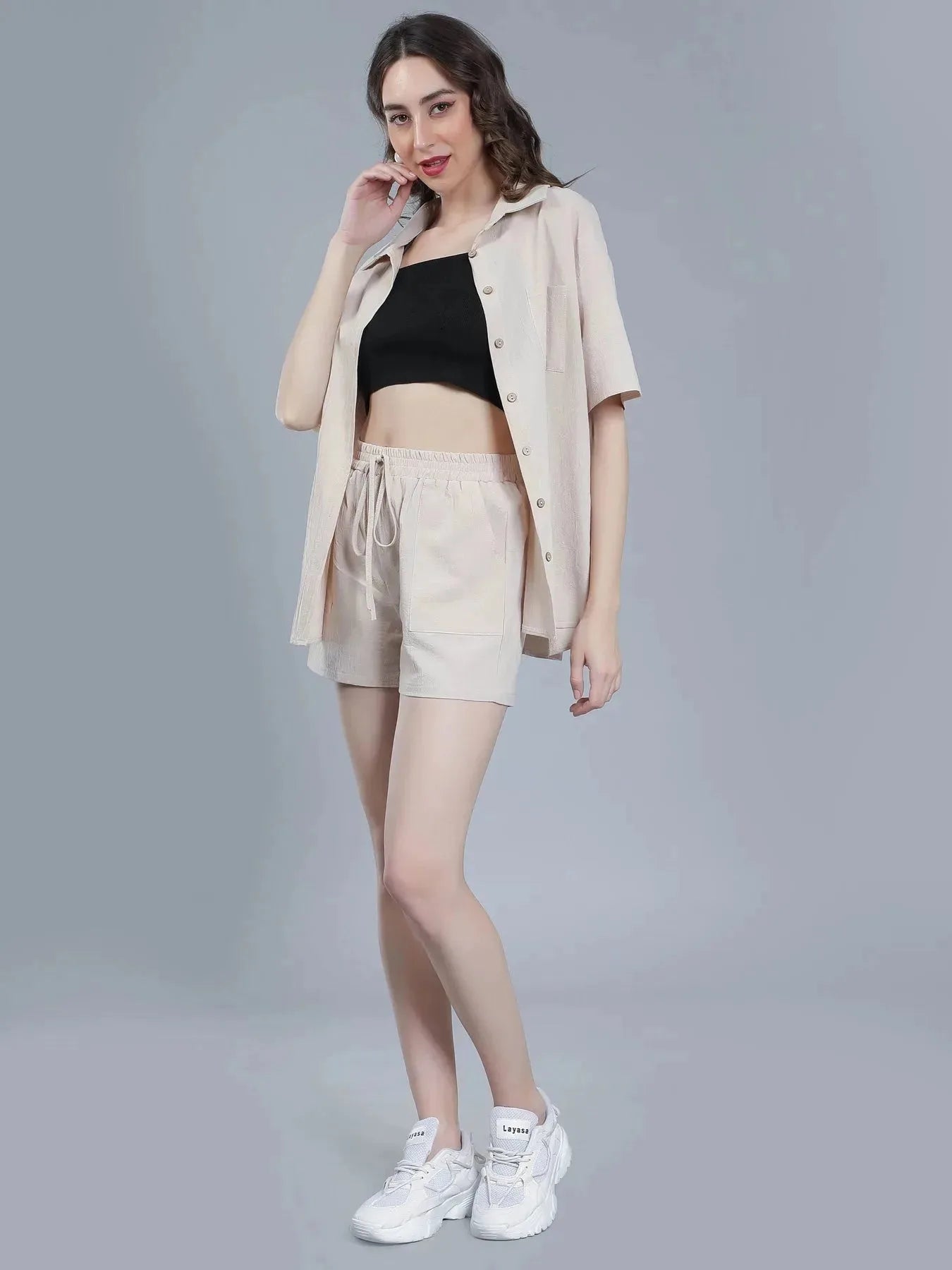 Shirt Shorts Two-Piece Casual Set