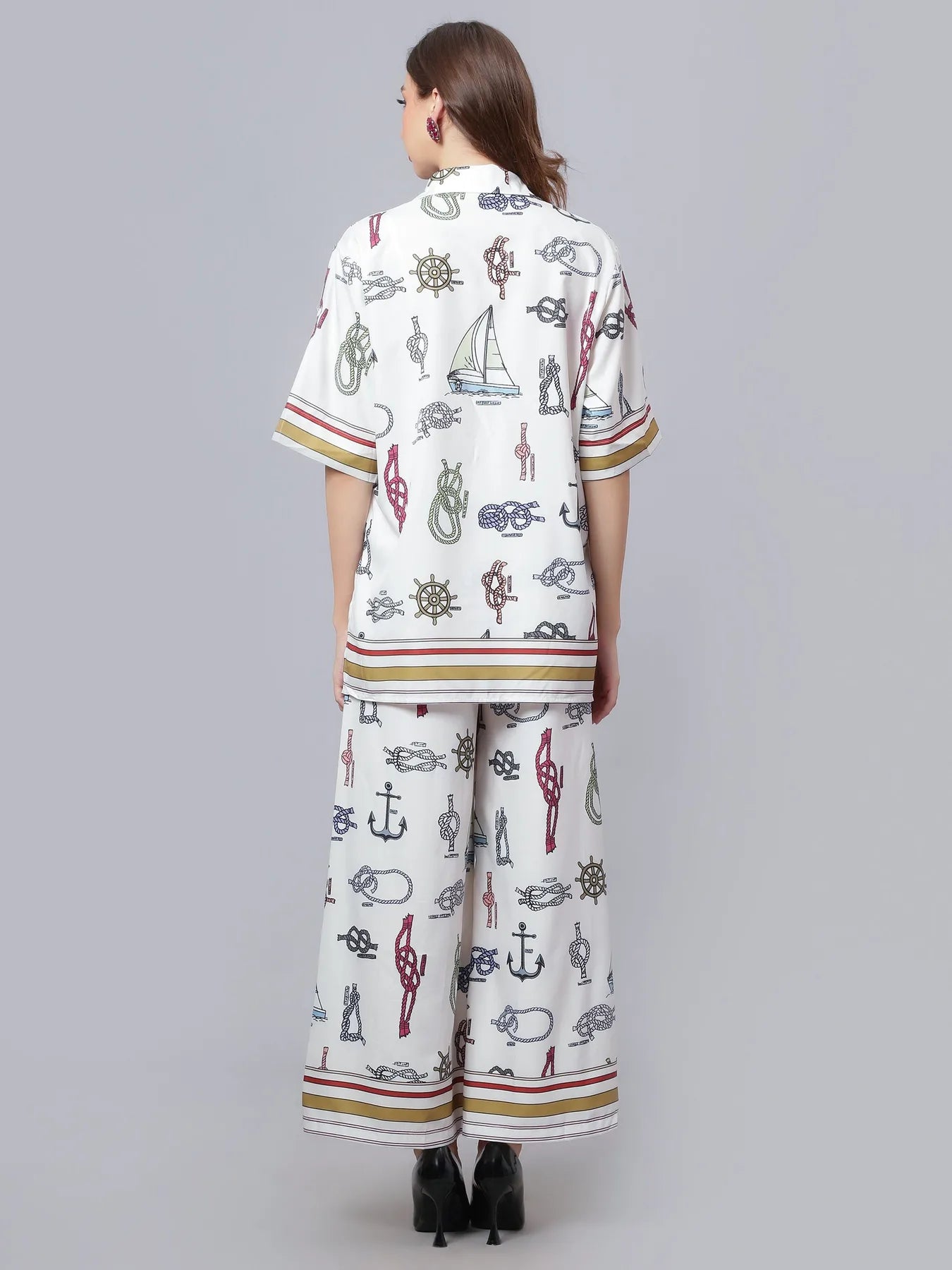 Sail Away Printed Two-Piece Set