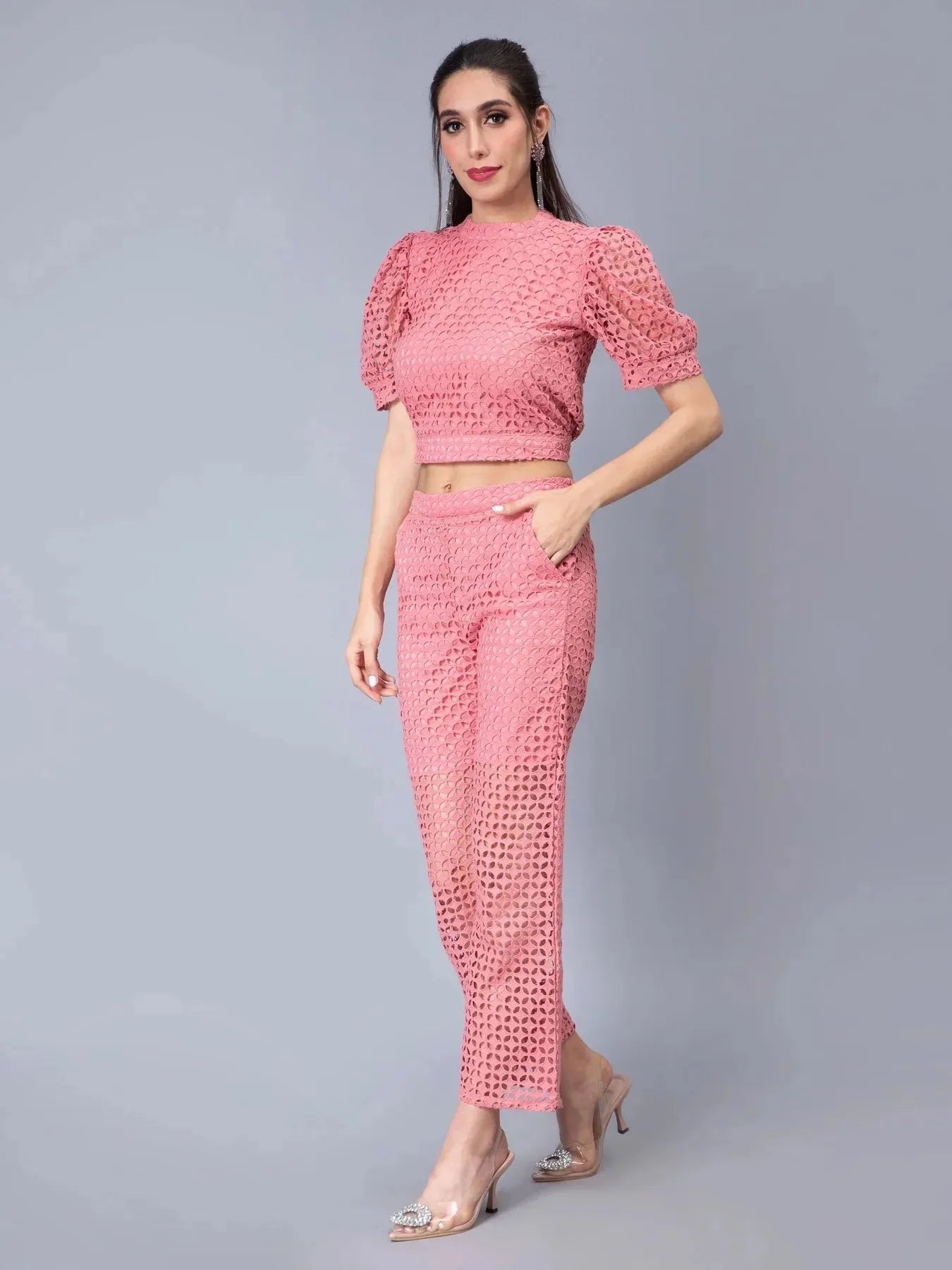 Schiffli Two-Piece Set