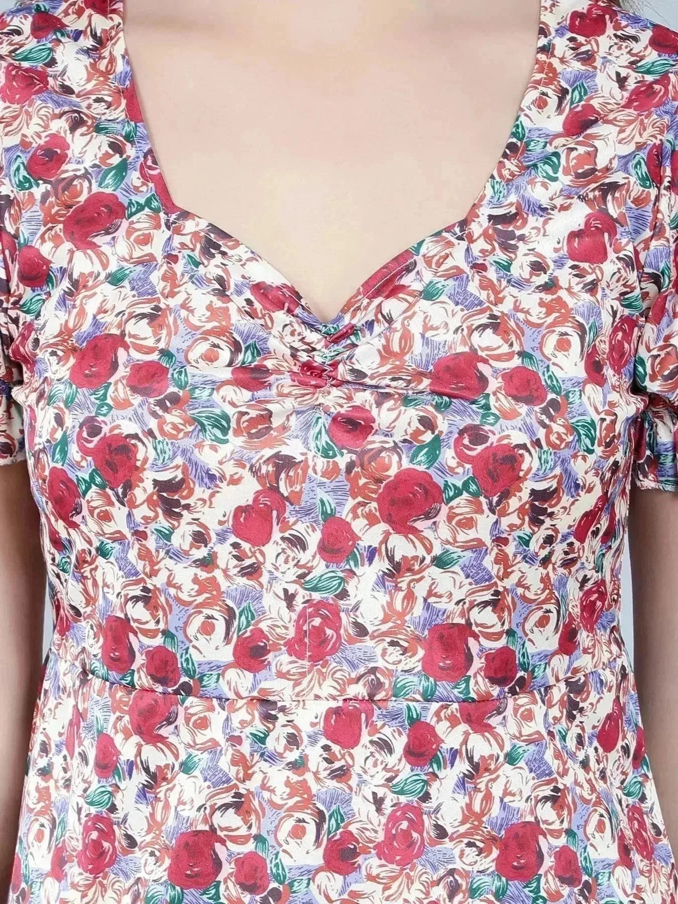 Floral A-Line Dress