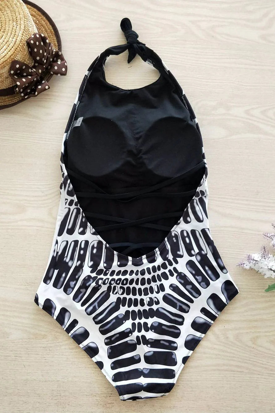 Tribal printed Monokini