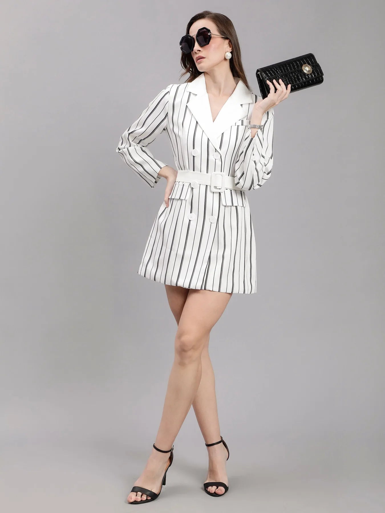 Blazer Belted Dress