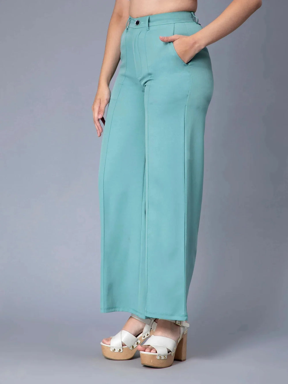 Pintuck Straight Pants