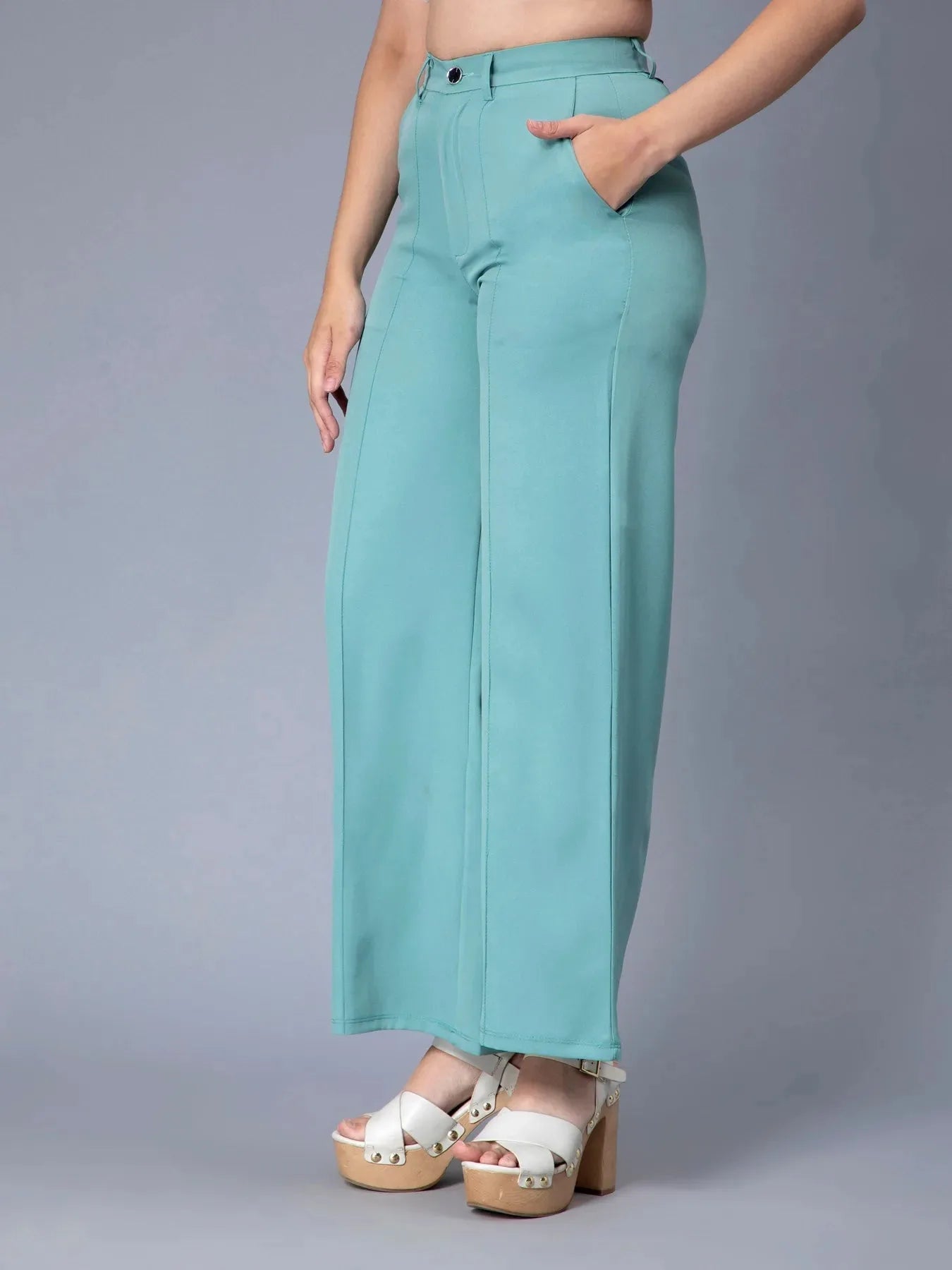 Pintuck Straight Pants