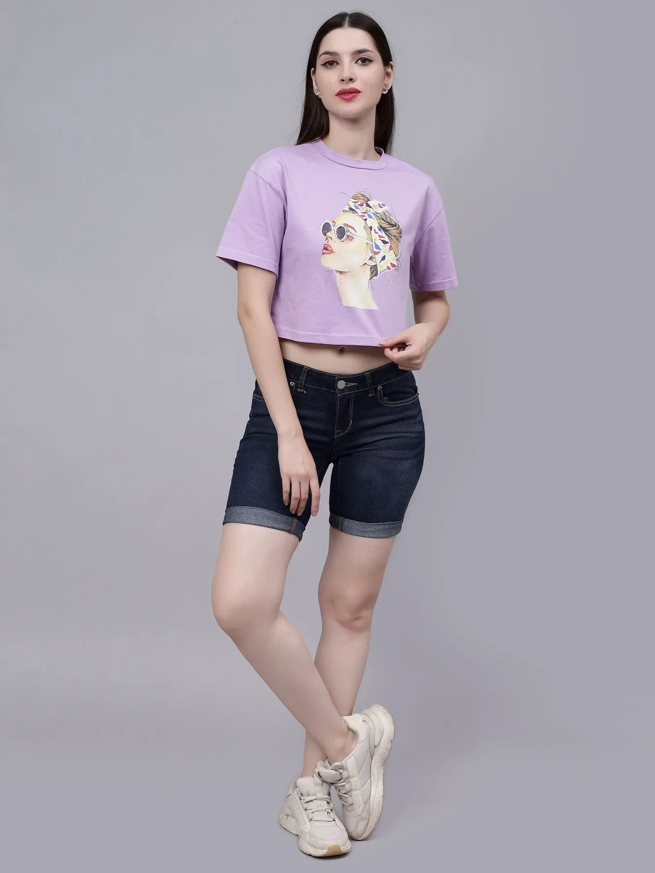 Stylish Girl Crop T-Shirt