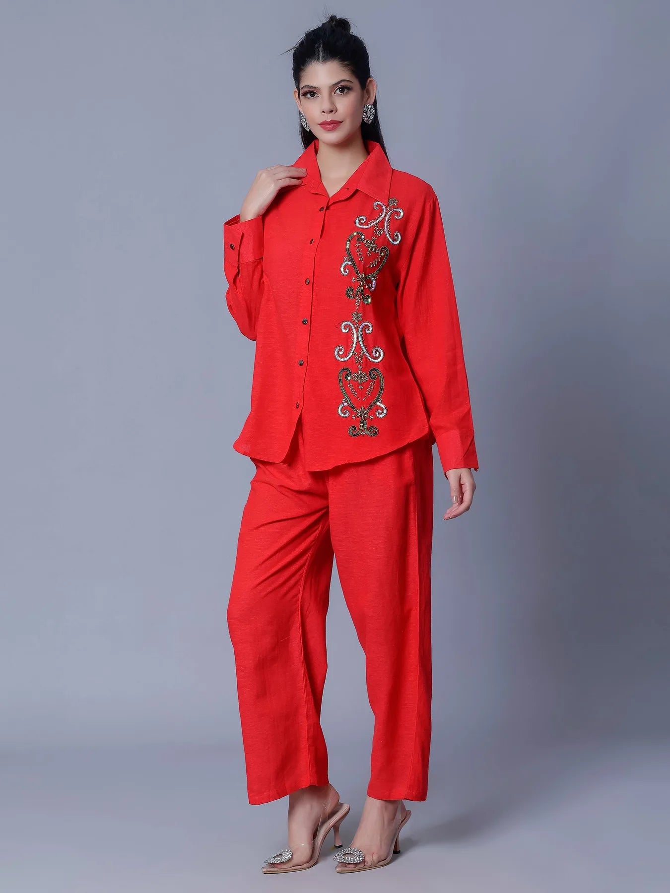 Hand Embroidery Two-Piece Set