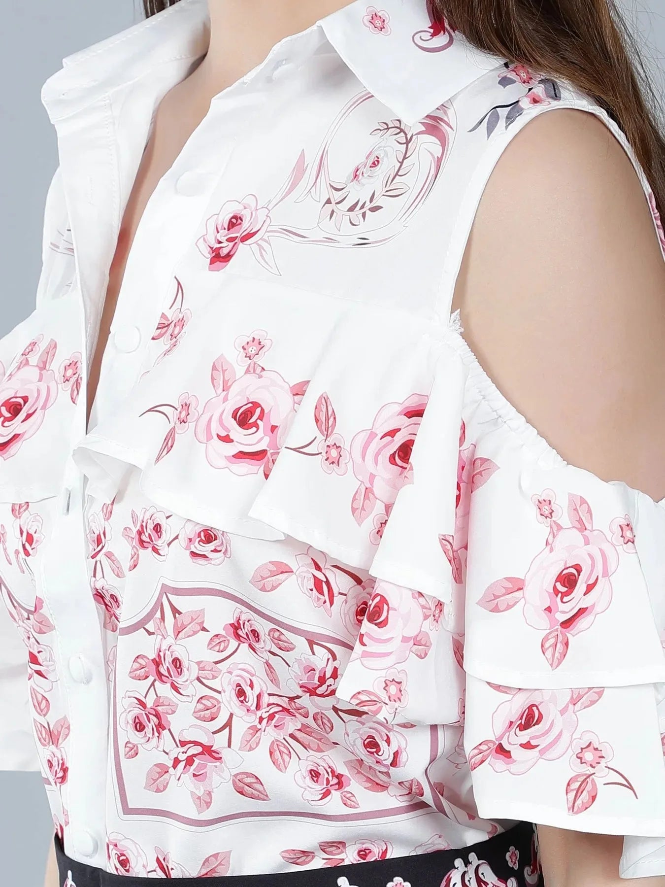 Vintage Print Two-Piece Set