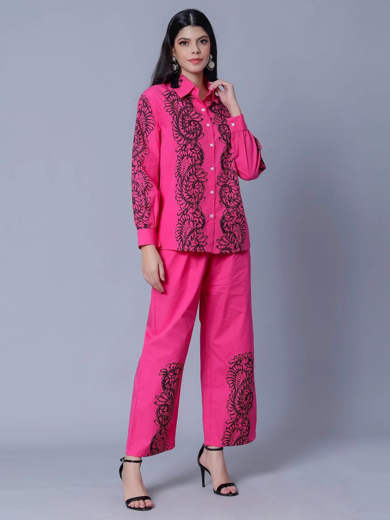 Elegant Printed Two-Piece Set