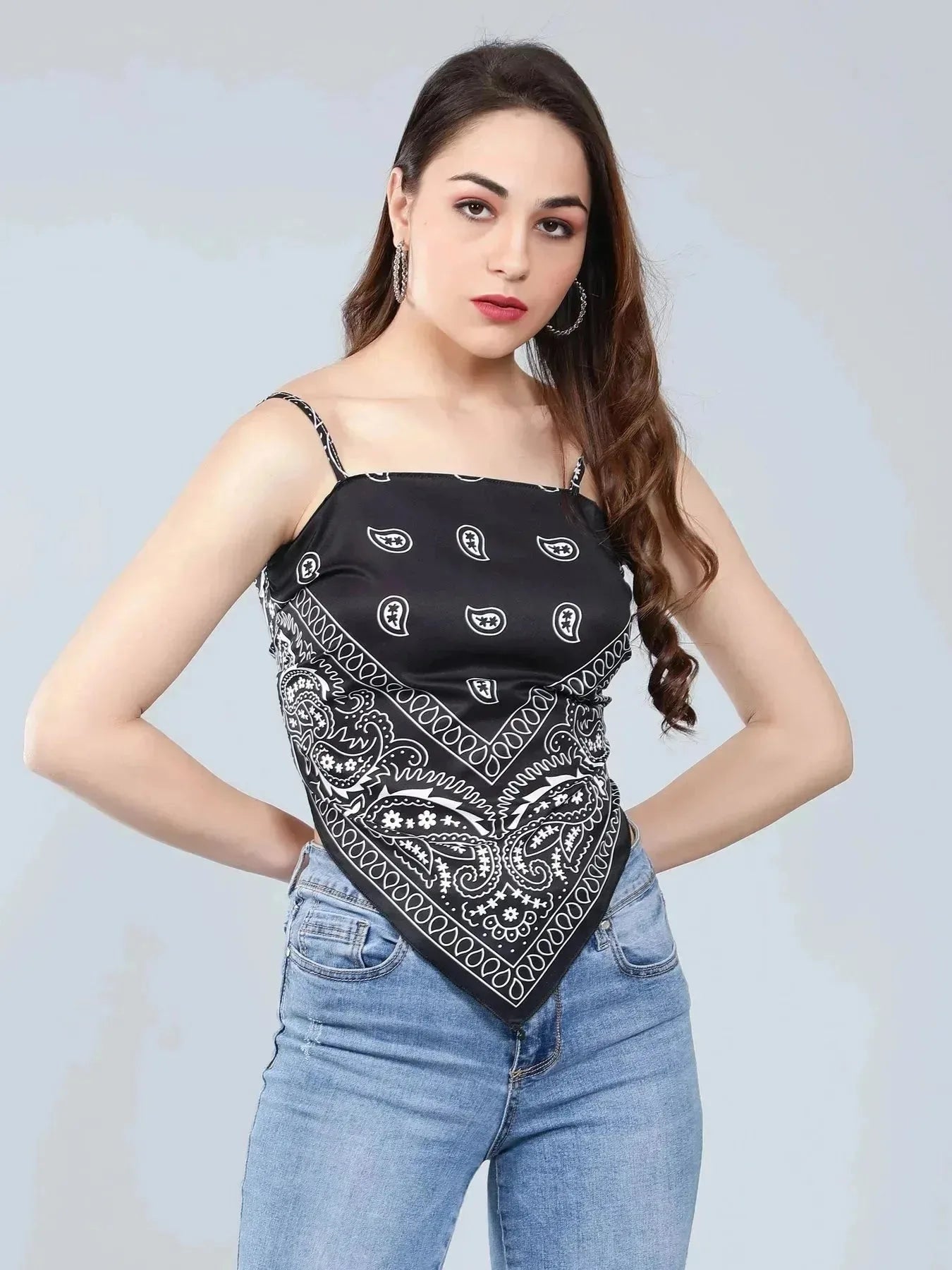 Backless Scarf Top