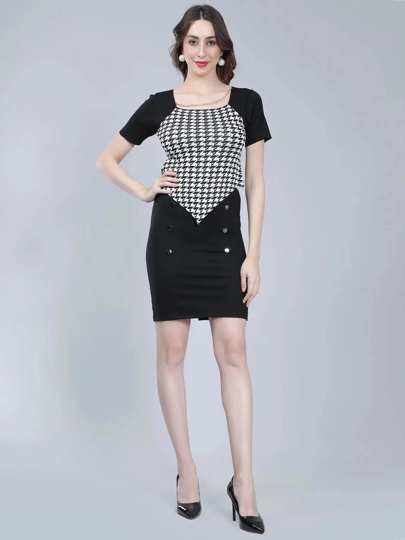 Herringbone Knitted Top