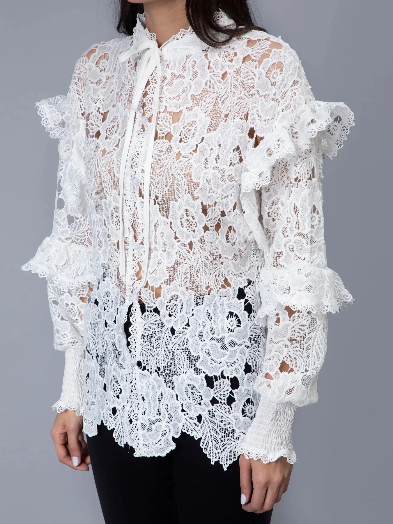 Lace Oversize Shirt