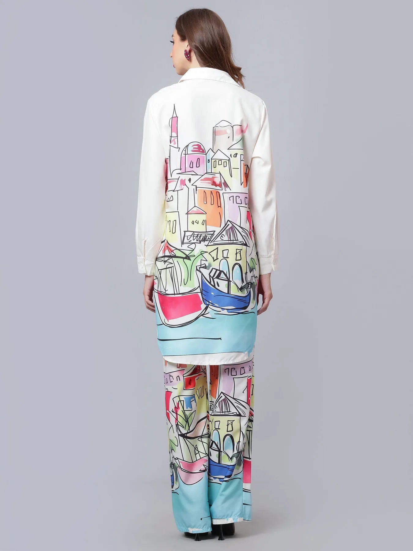 Town House Printed Two-Piece Set