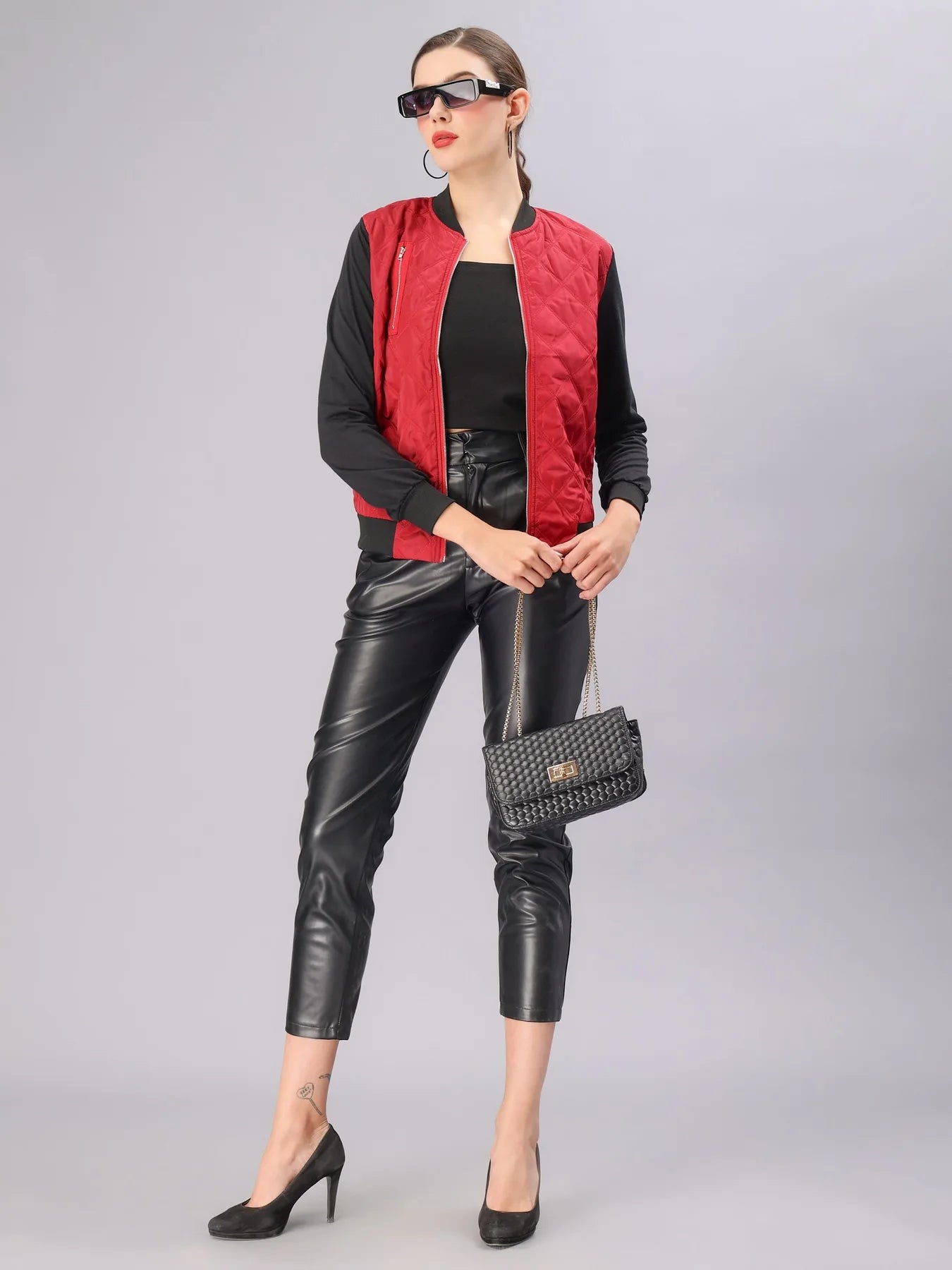 Zipper Bomber Jacket