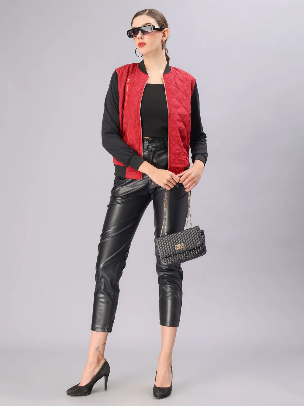 Zipper Bomber Jacket