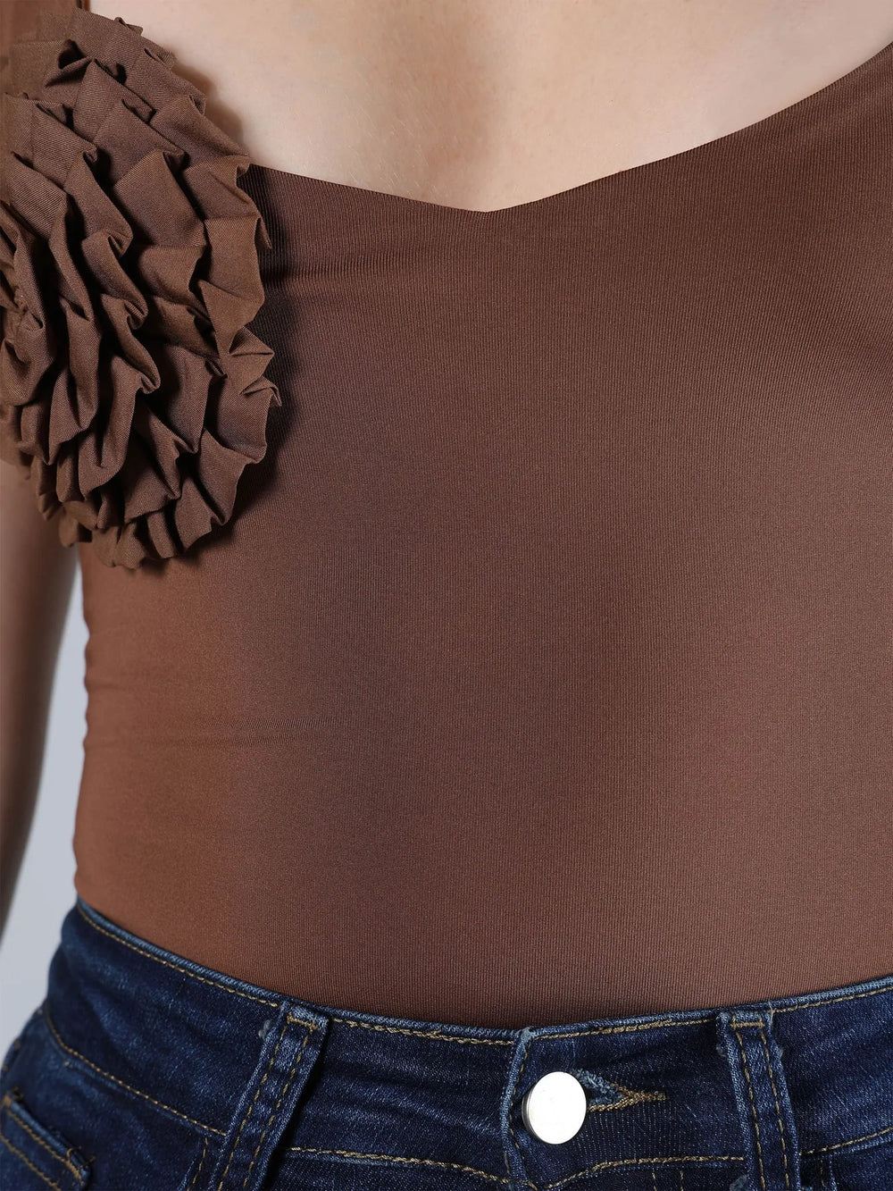 Flower Accent Bodysuit