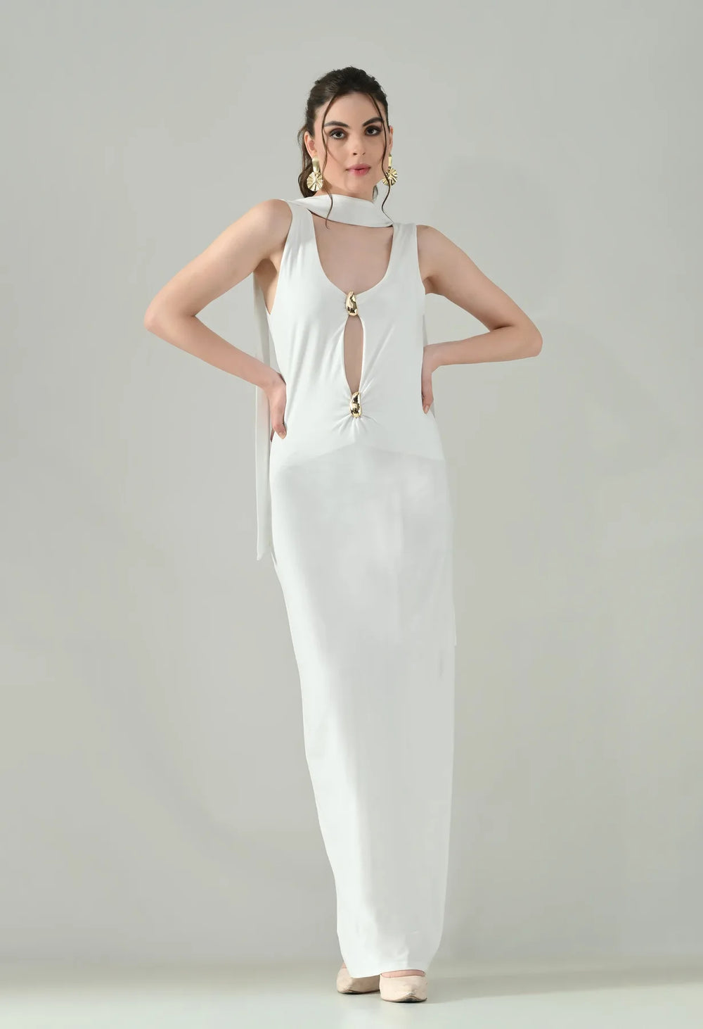 Golden Grace Maxi Dress