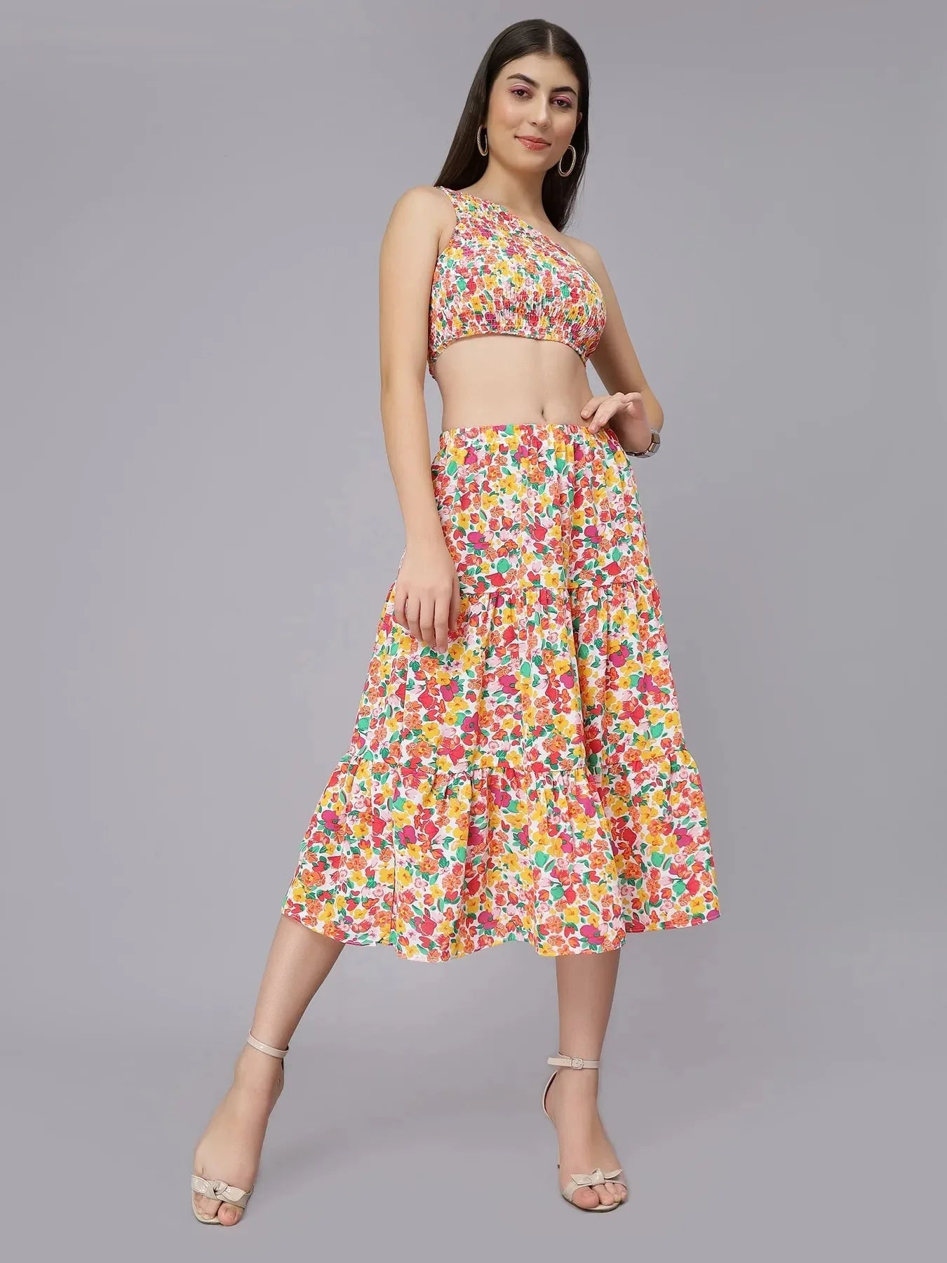 Spring Floral Two Piece Set